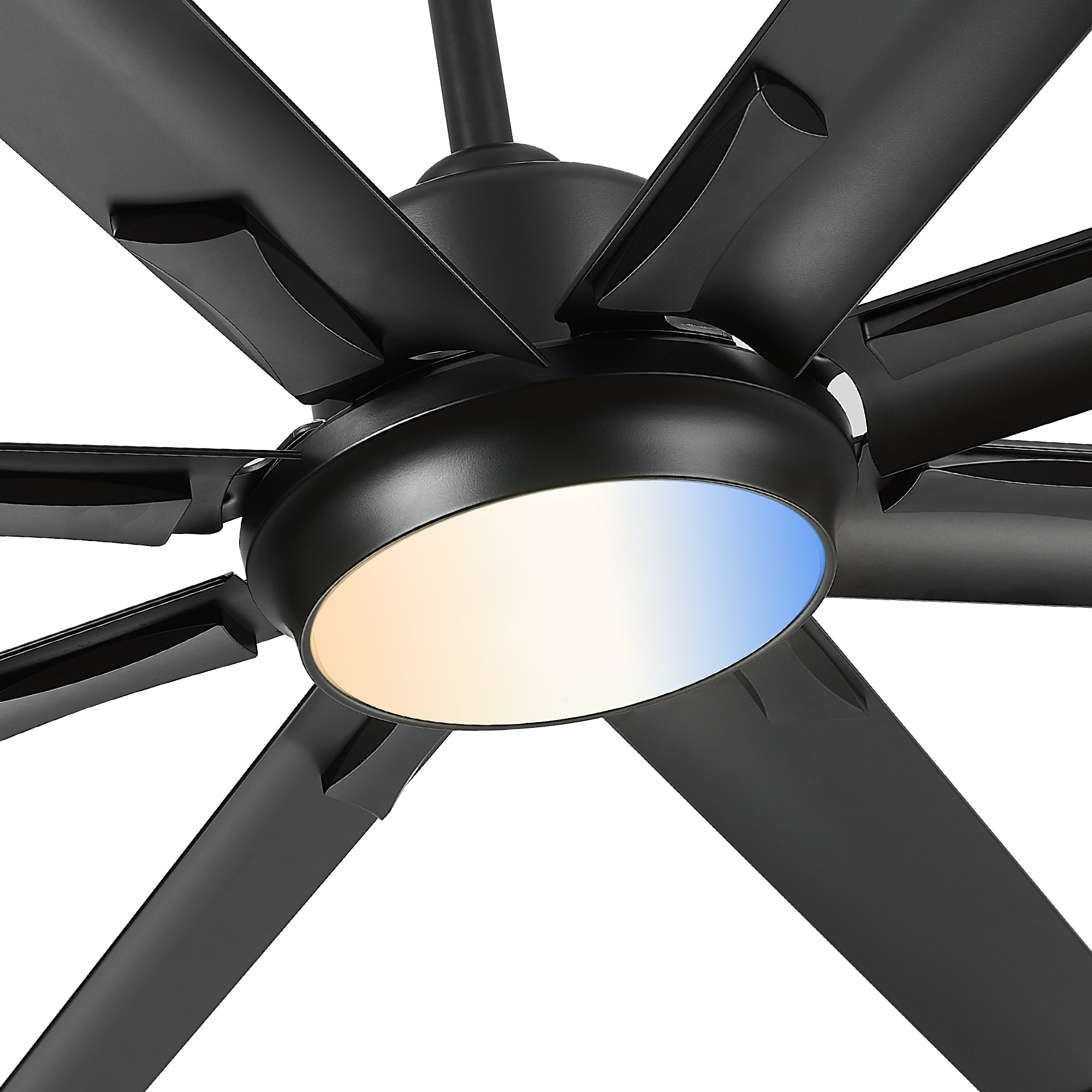 84" Smart Ceiling Fan with Light,Aluminium Blades,Works with Alexa,Matte Black