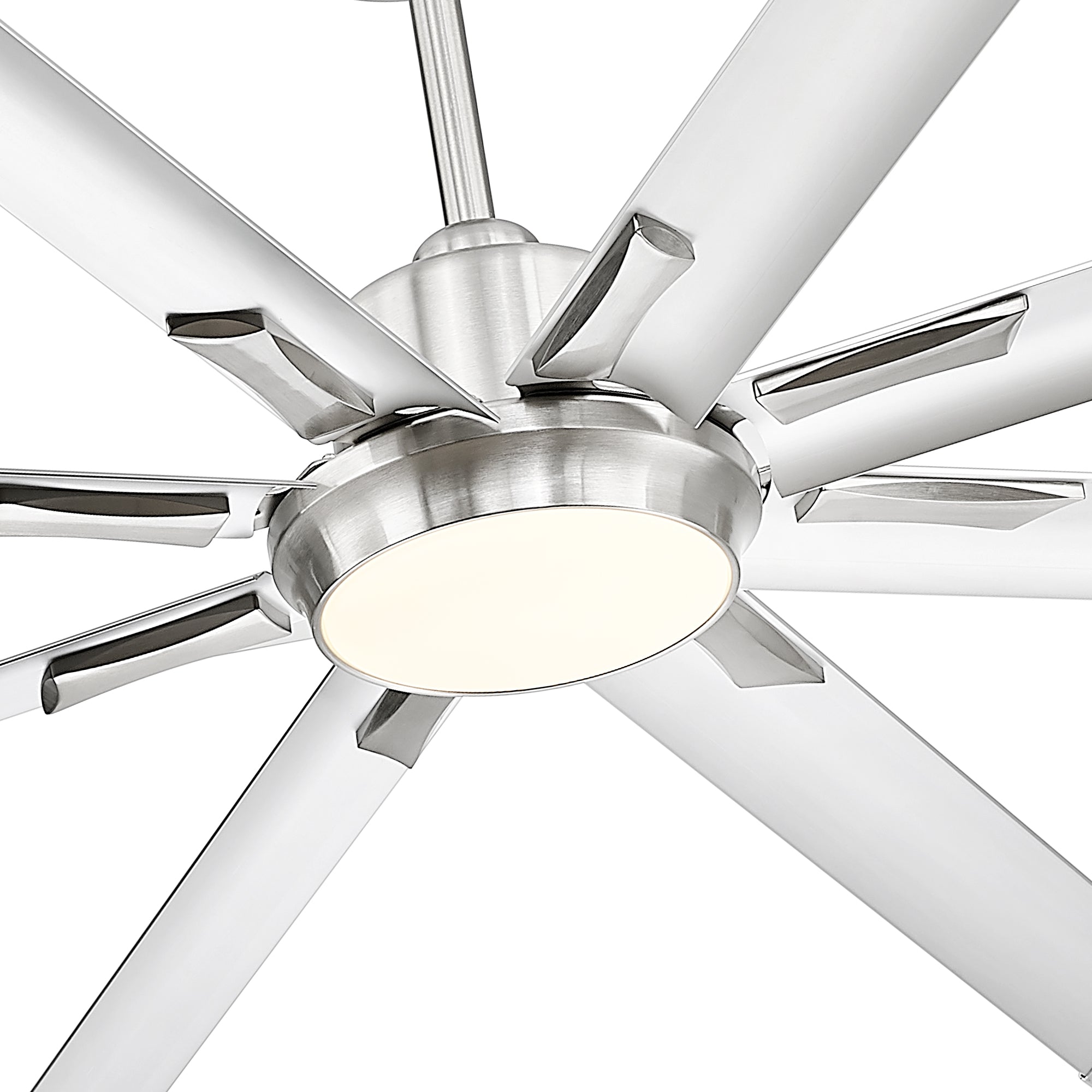 72" Smart Ceiling Fan with Light,Aluminium Blades,Works with Alexa,Brushed Nickel