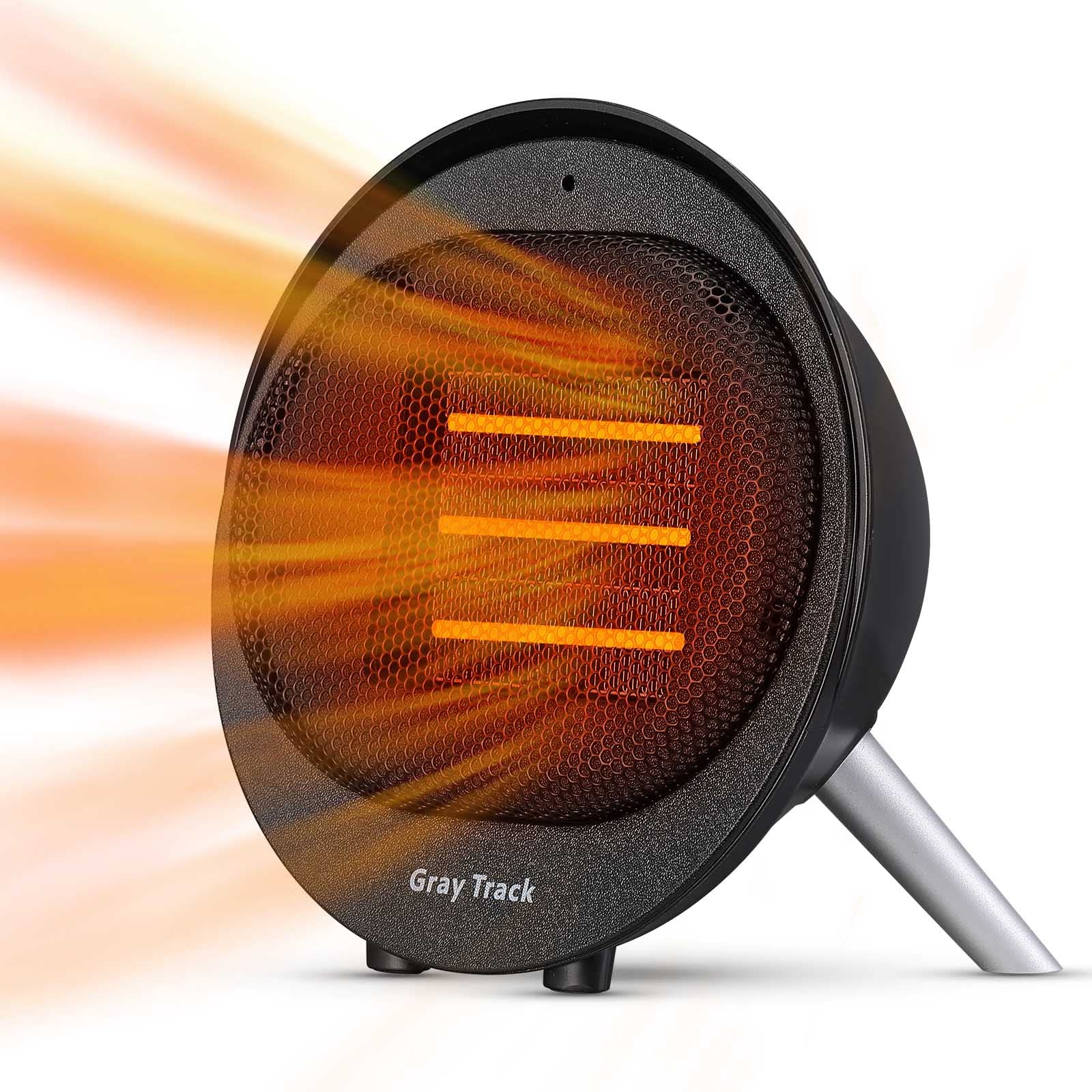 Small Space Heater - USAG00187 - 800W Portable Mini Ceramic Heat Fan, PTC Fast Heating with Tip-over and Overheat Protection, Quiet Electric Heater for Home, Office, Bedroom, Bathroom, Desk, Indoor Use