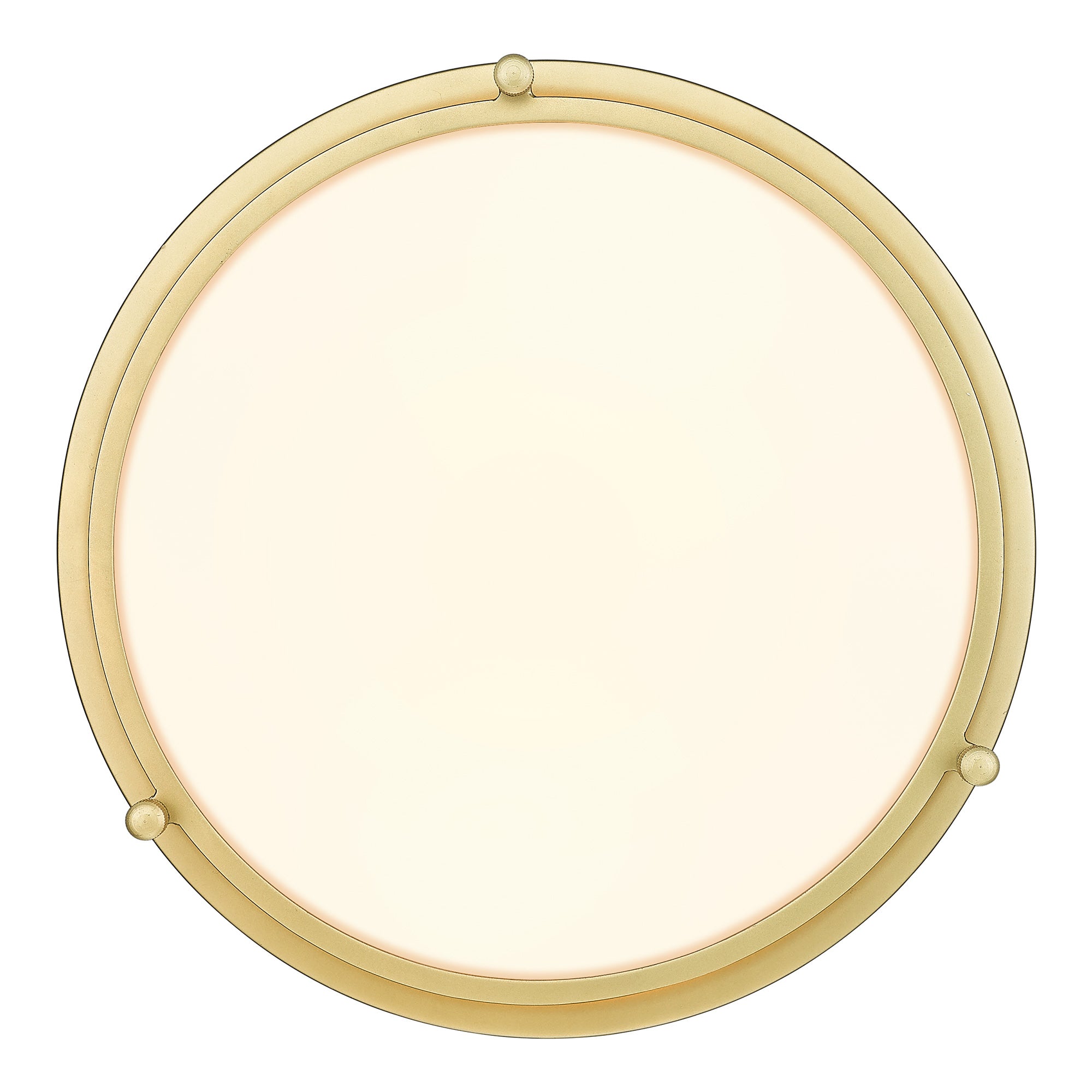 Modern Flush Mount Light Fixture with Brass Gold Finish - 12 inch 2-Light Ceiling Light - USAG00248