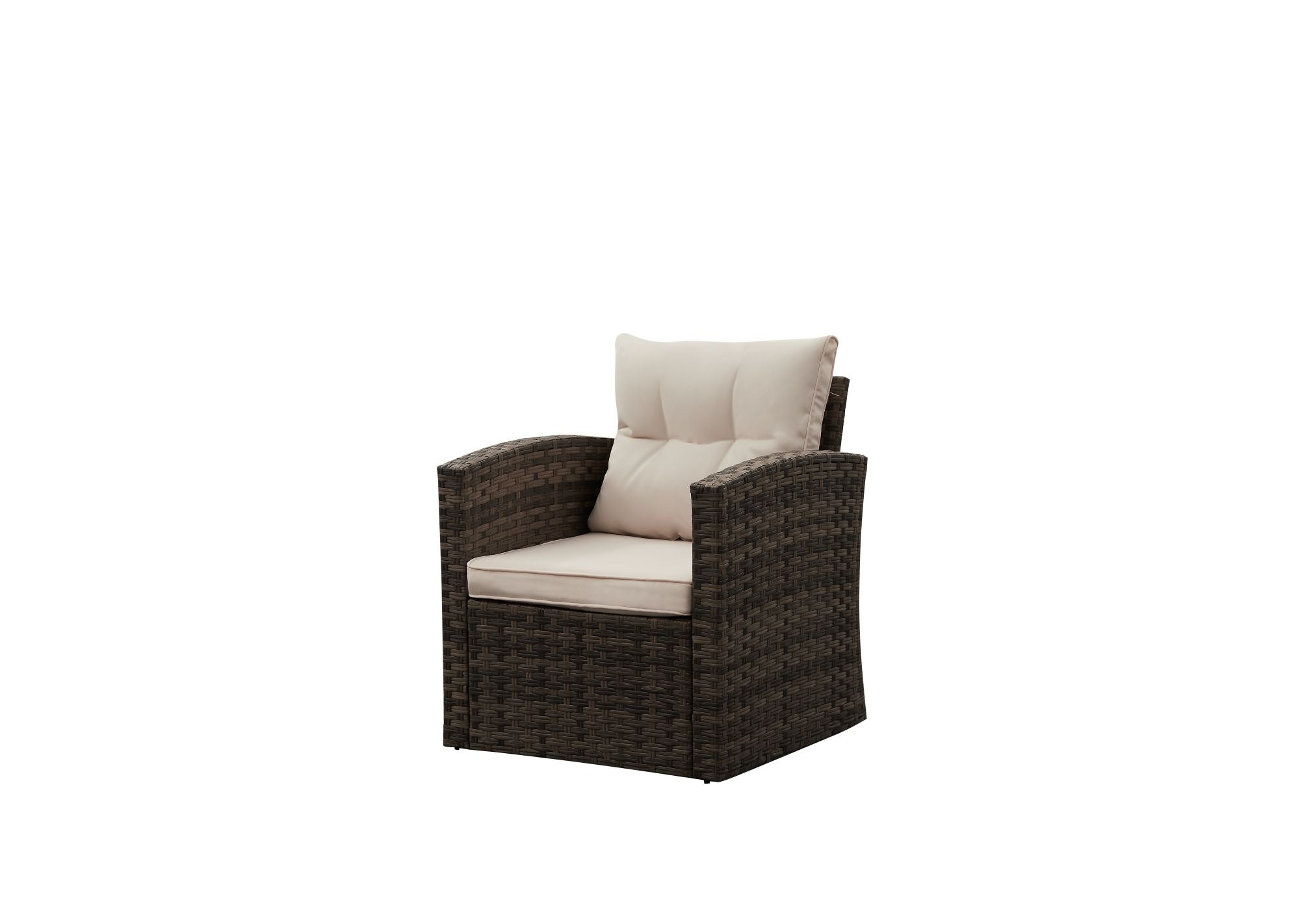 4 Piece Rattan Sofa Seating Group with Cushions