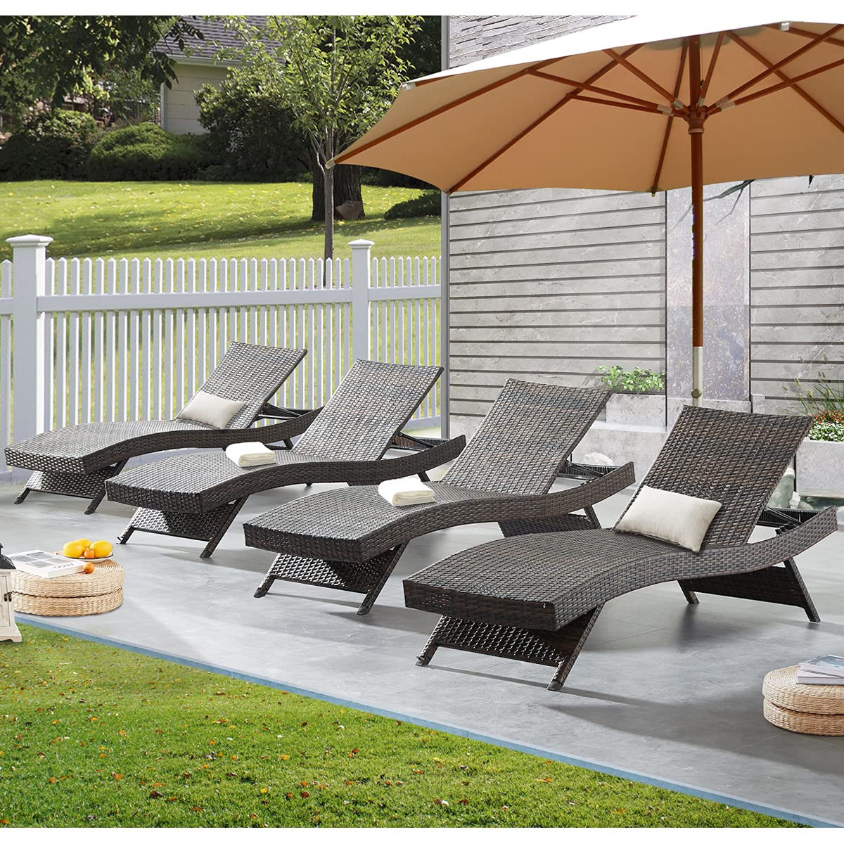 Sun Lounger set(set  of 4)