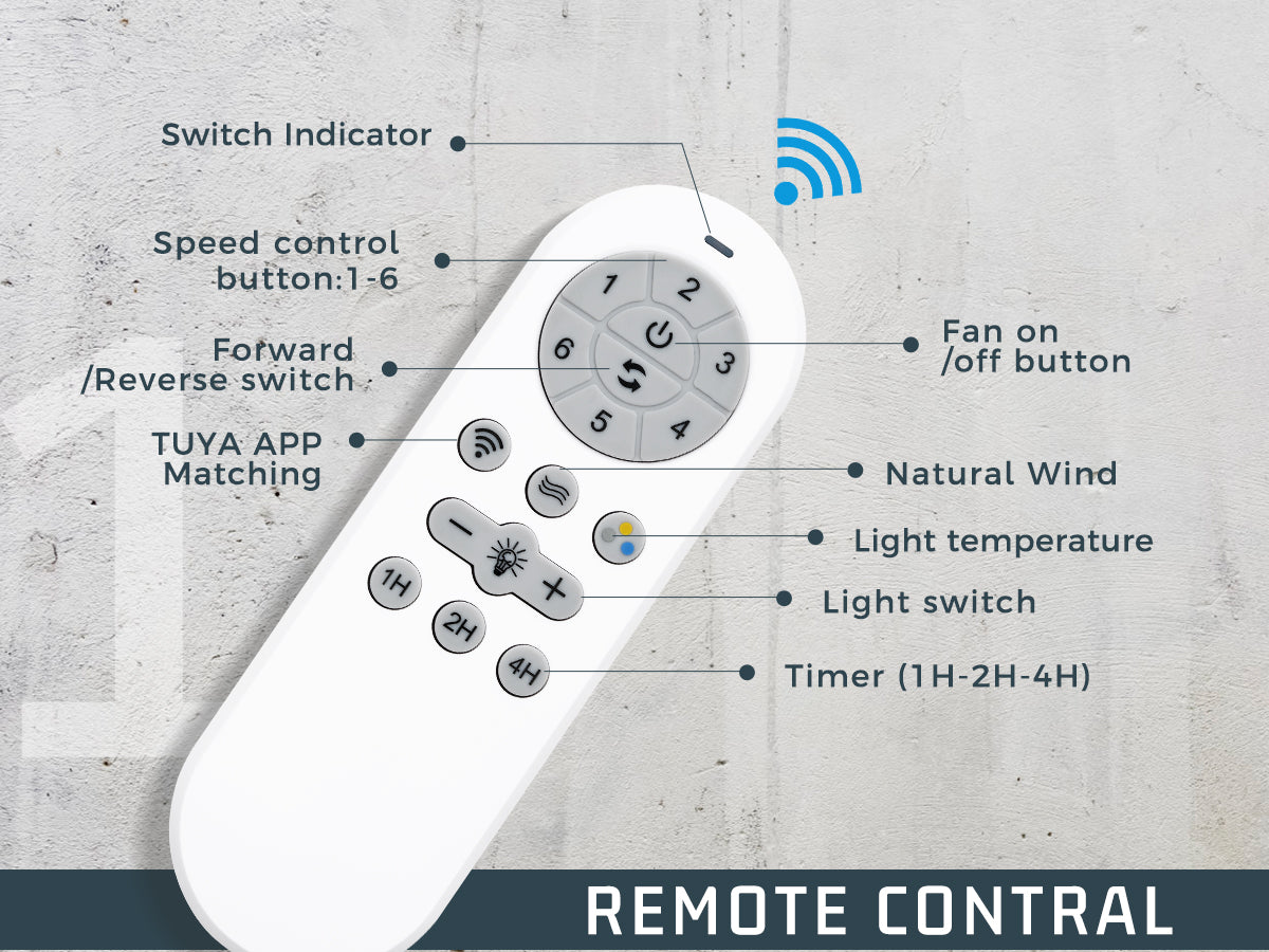JAZAVA Remote Control for Ceiling Fans