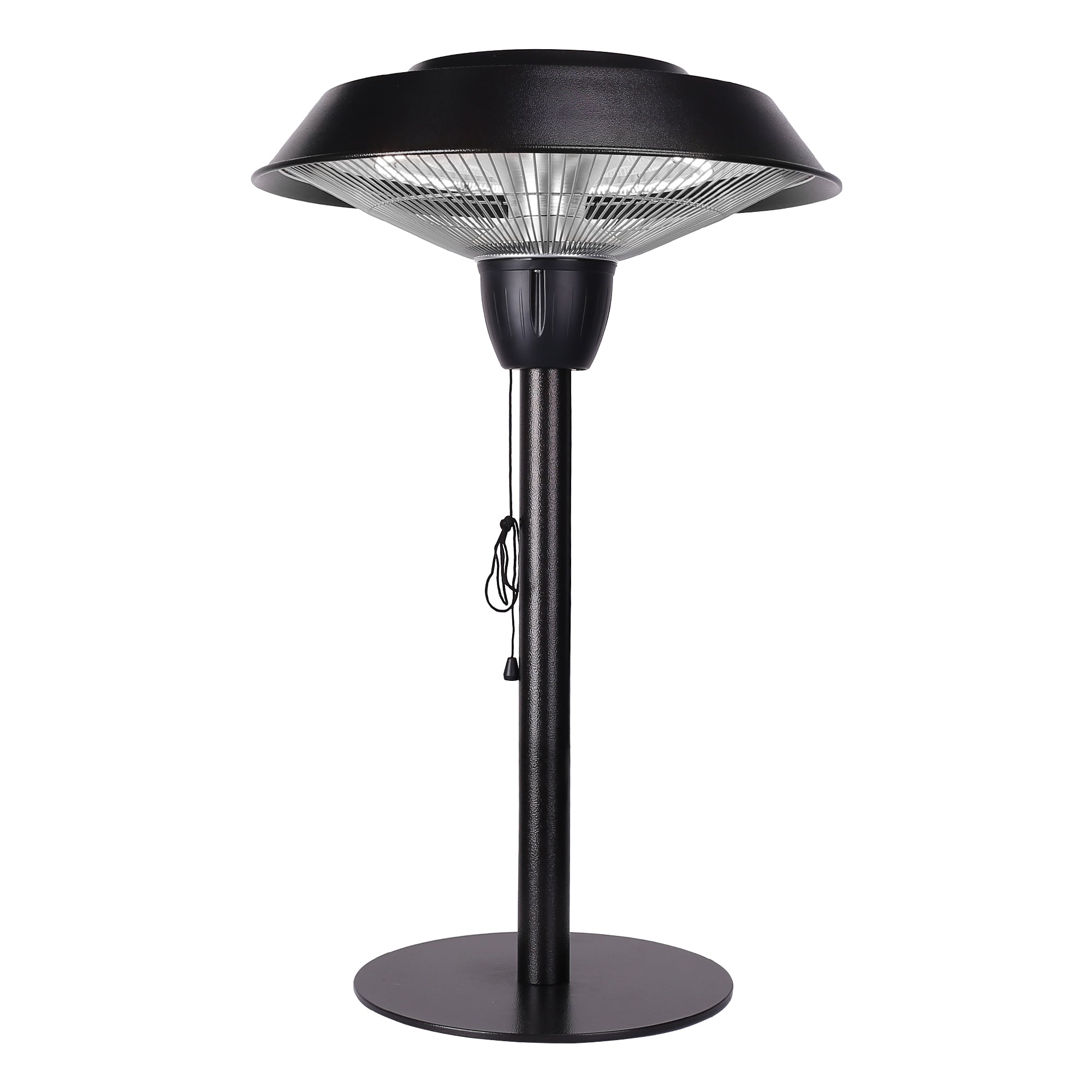 Outdoor Freestanding Electric Patio Heater - USAG00164 - 1500W Portable Tabletop Infrared Heater with Hammered Bronze Finished, Suitable as a Balcony Heater