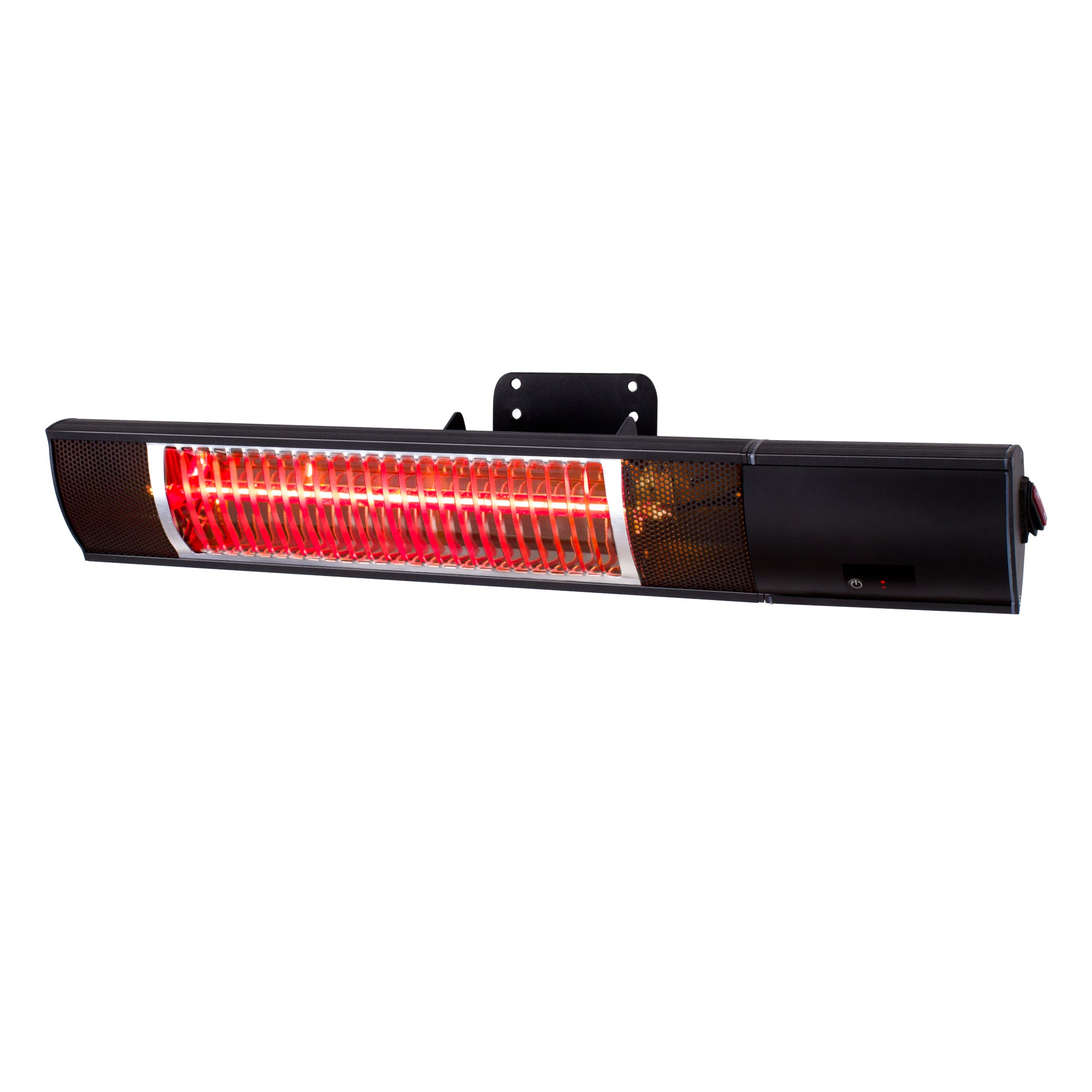 Electric Patio Infrared Heater - USAG00175 - 1500W Outdoor Heater with Remote Control for Patio with Classic Black Finish