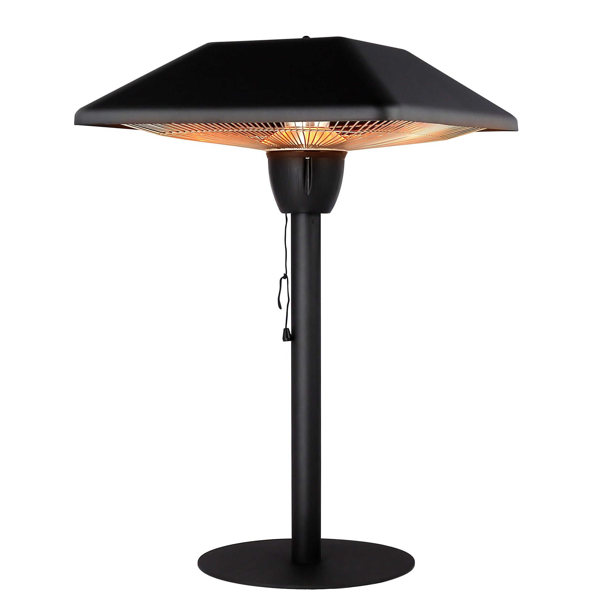 Tabletop Electric Patio Infrared Heater - USAG00161 - 1500W Electric Outdoor Heaters in Classic Sandy Black Finish