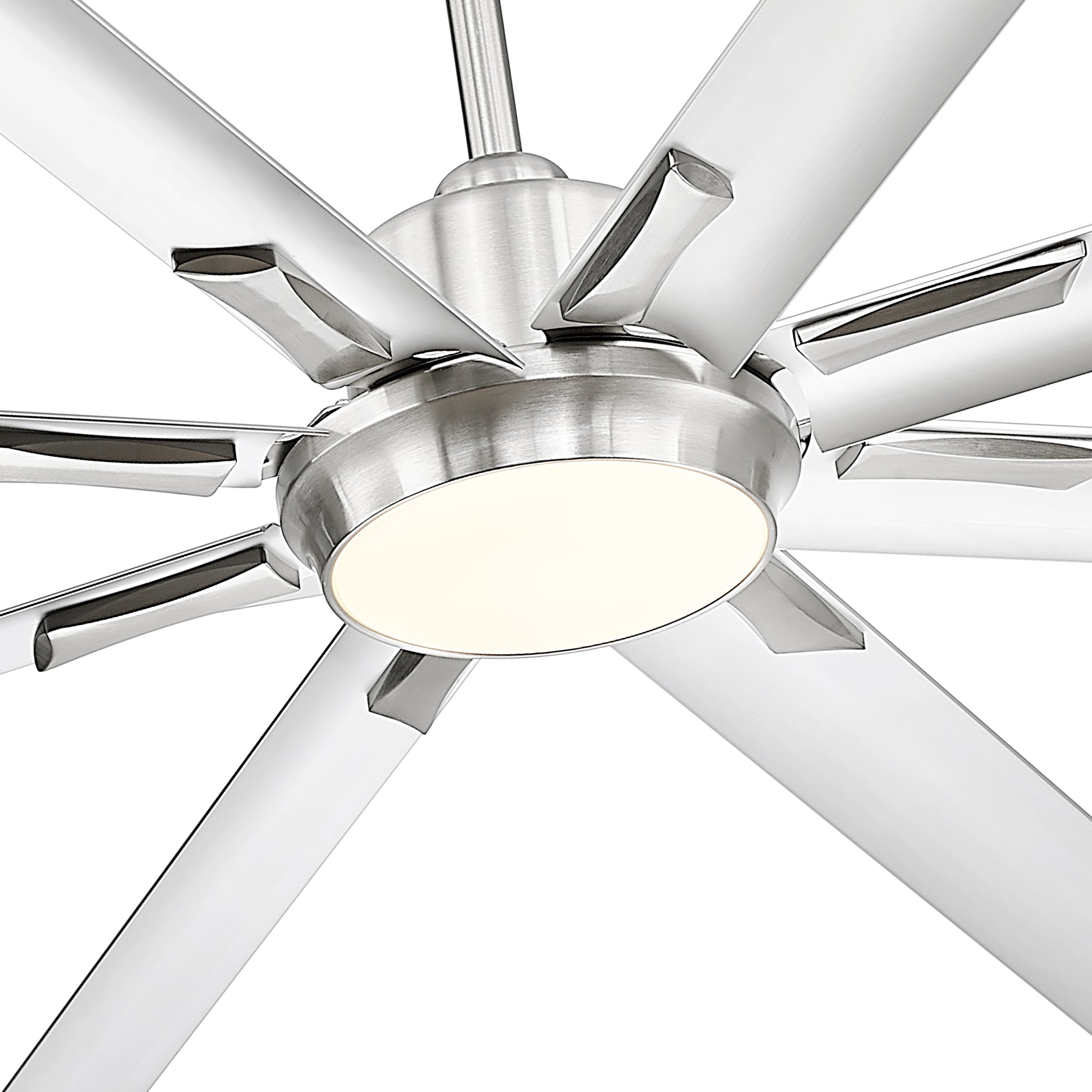 84" Smart Ceiling Fan with Light,Aluminium Blades,Works with Alexa,Brushed Nickel