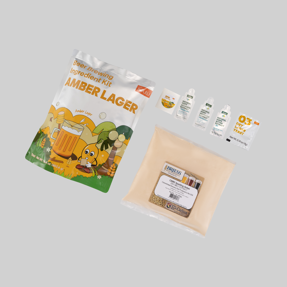 Amber Lager Beer Brewing Ingredient Kit