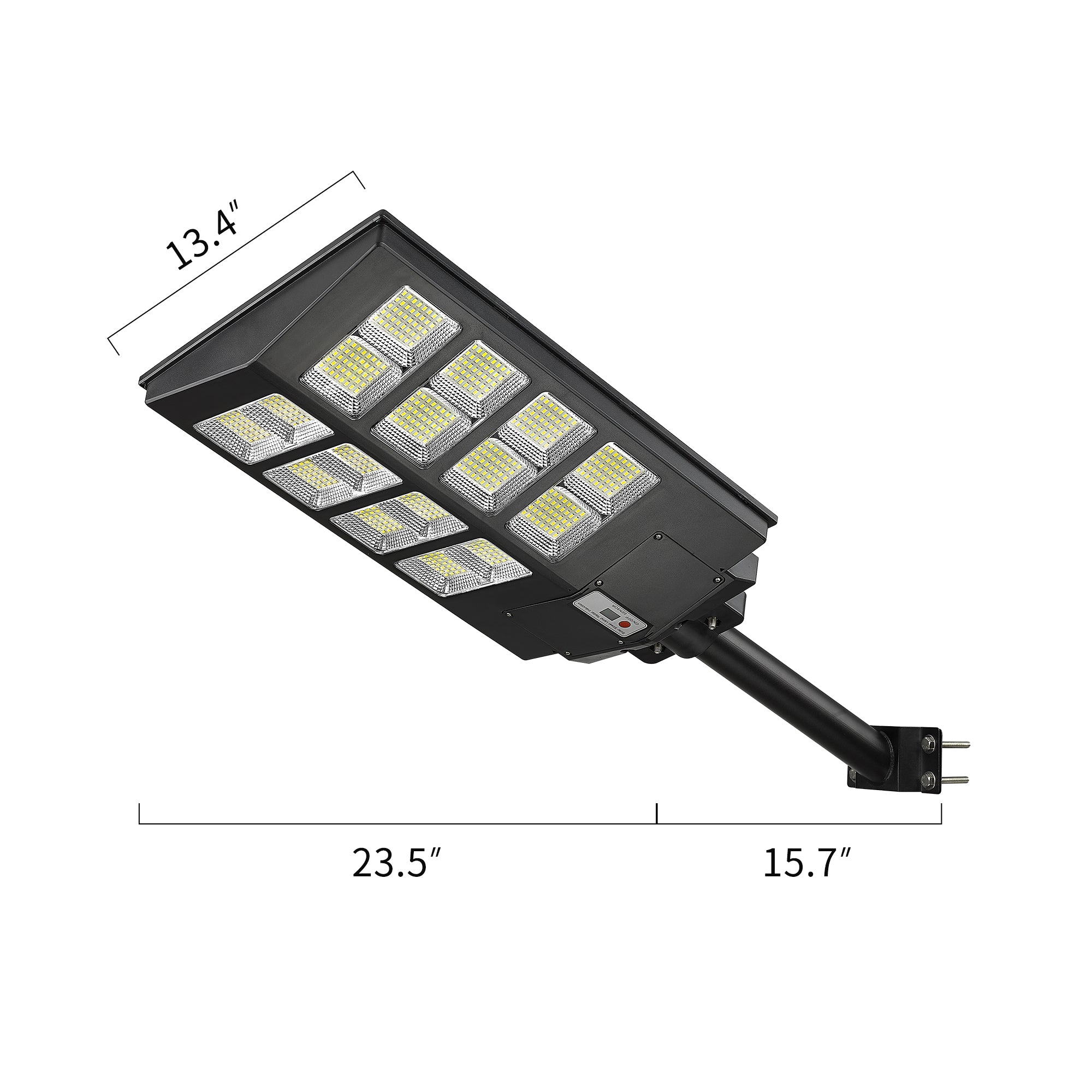 Commercial Solar Parking Lot Light - USAG00189 - 1200W 100000LM Outdoor Solar LED Street Light Dusk to Dawn with Motion Sensor, 6000K Solar Security Flood Lights for Garden, Yard