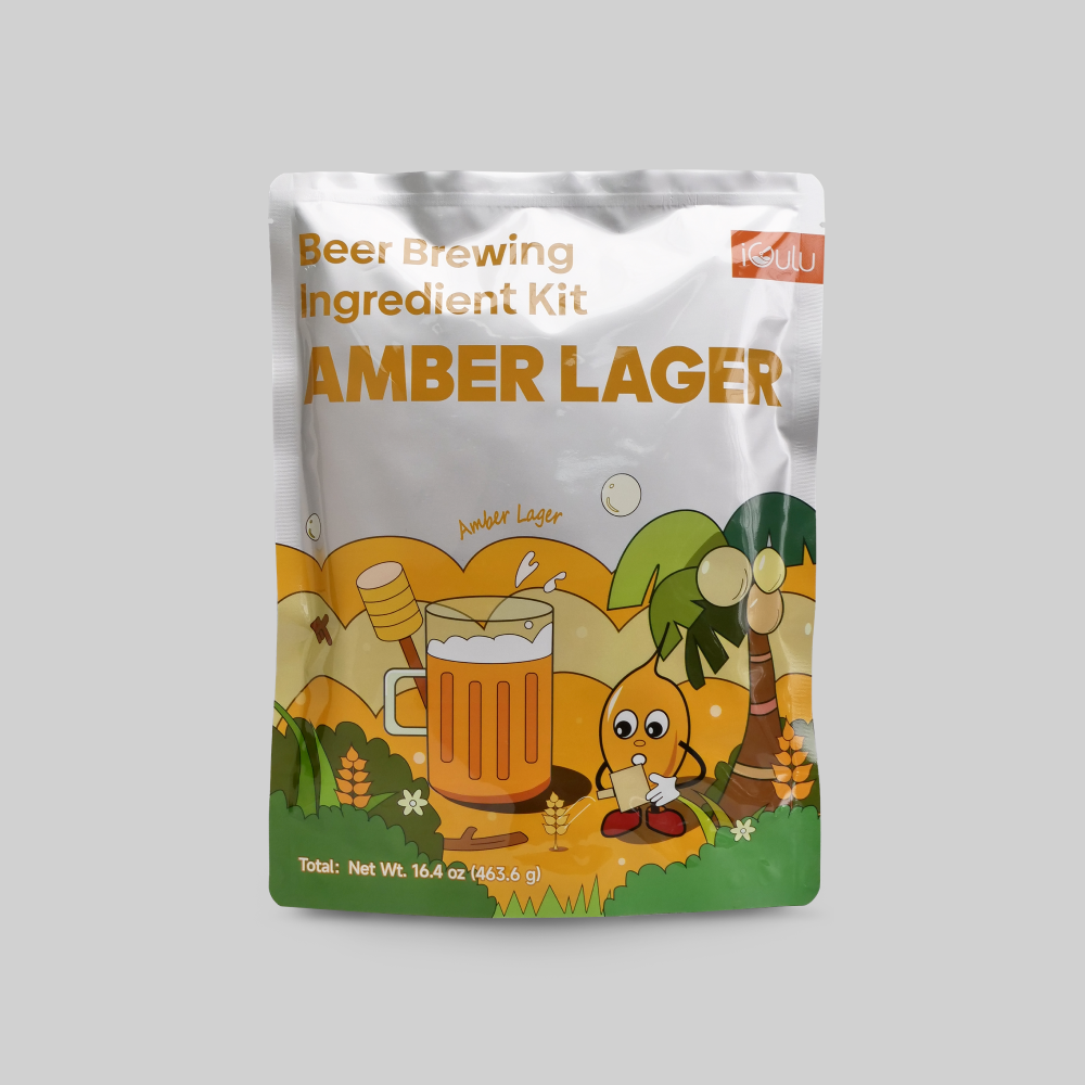 Amber Lager Beer Brewing Ingredient Kit