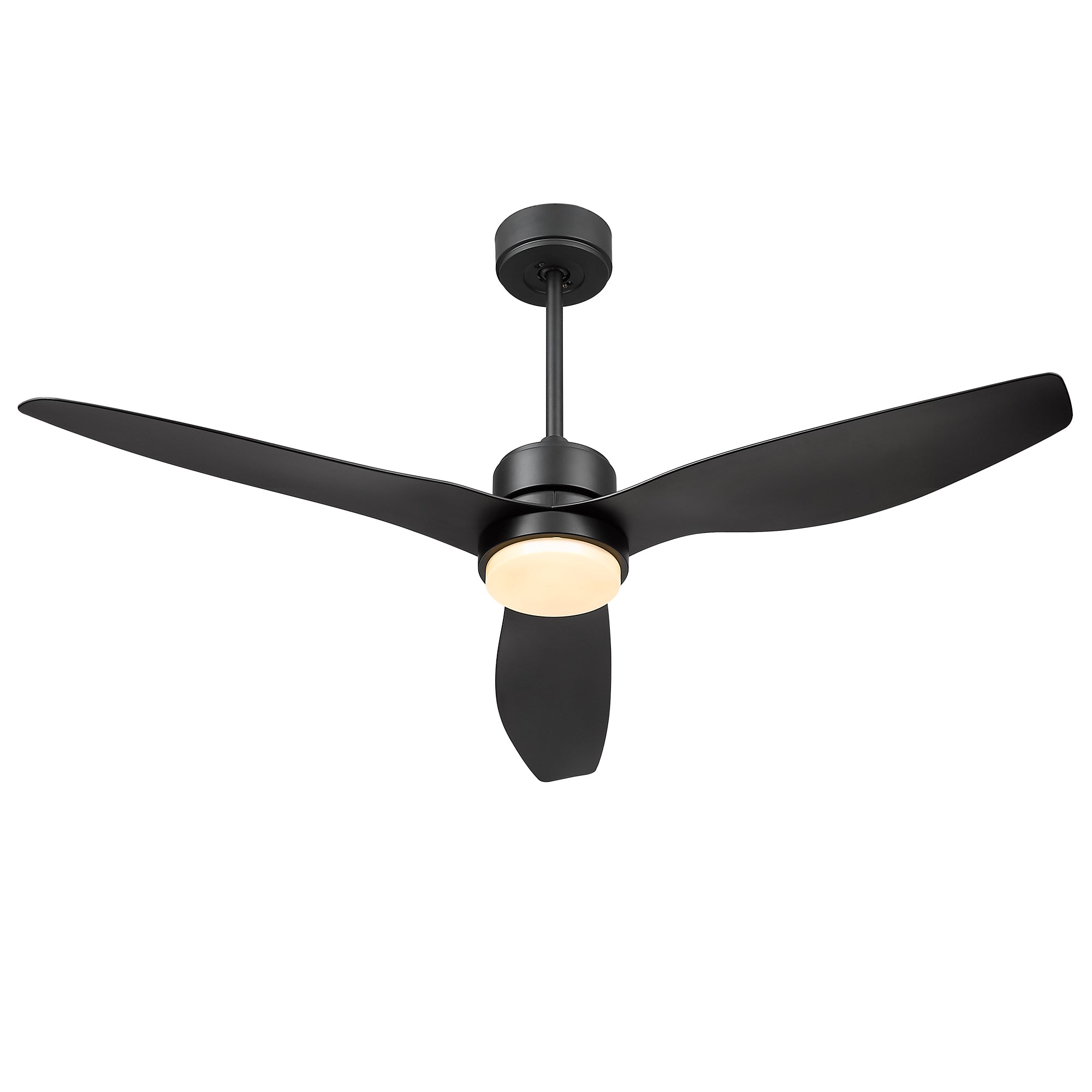 52 Inch Modern Ceiling Fan - USAG00058 - Farmhouse Ceiling Fan with LED Light Kit, 3-Reversible Blades, Indoor/Outdoor for Living Room, Bedroom, Studyroom, Wooden Finish