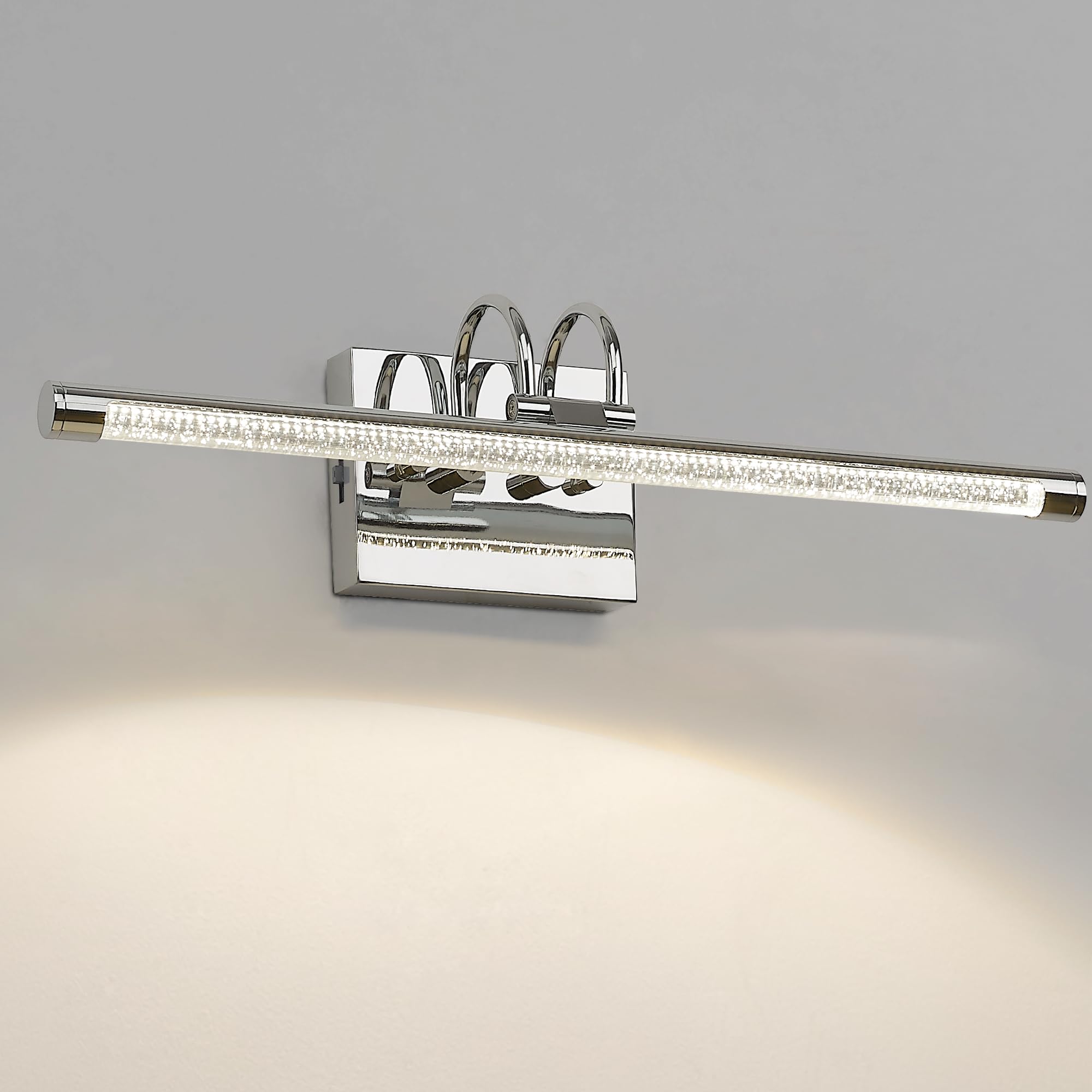 Chrome Bathroom Light Fixtures Over Mirror - 19.7 Inch Vanity Lights Bar with 9W 5CCT - USAG00076