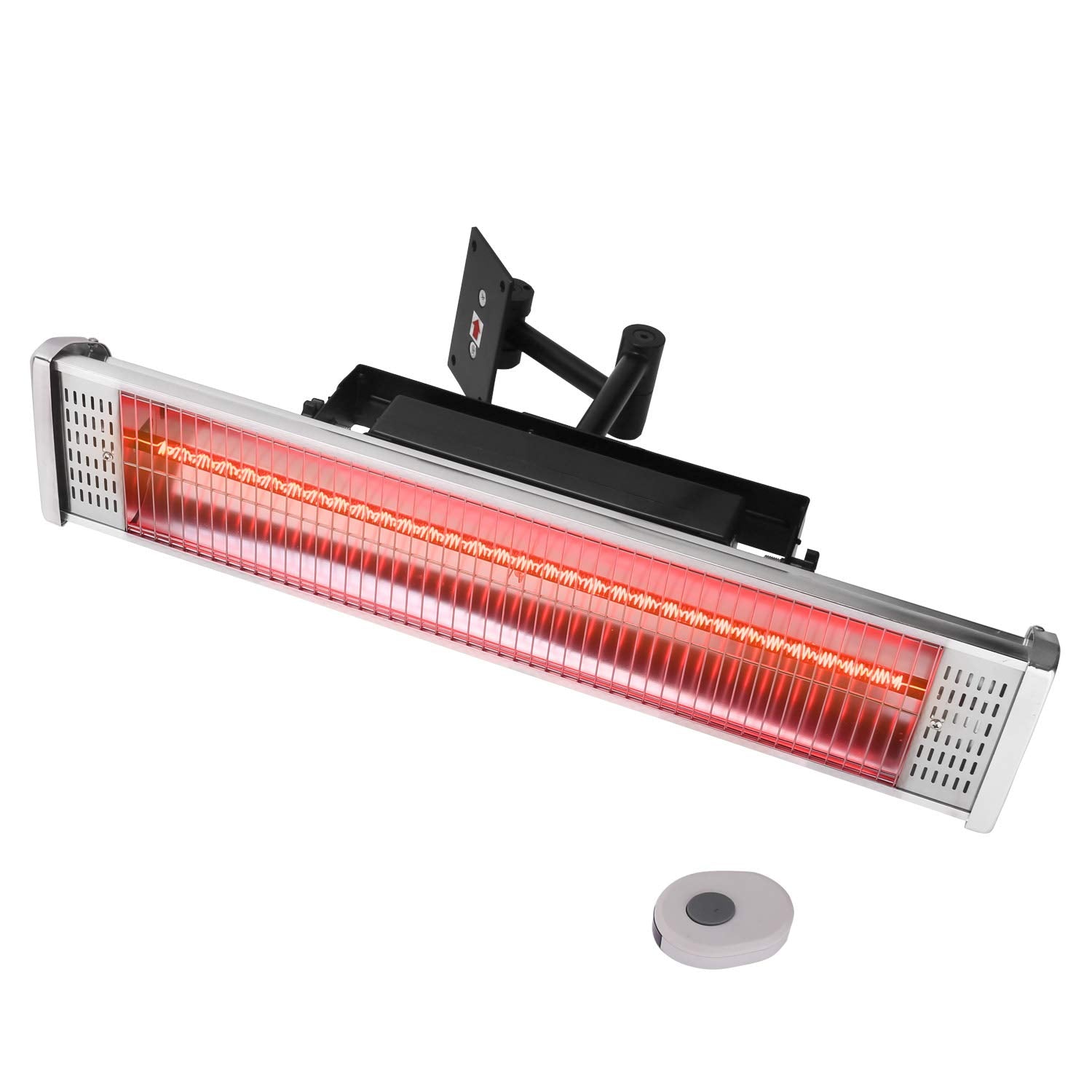 Electric Patio Heater - USAG00158 - 1500W Hanging/Wall Mounted Indoor/Outdoor Infrared Heater with Remote