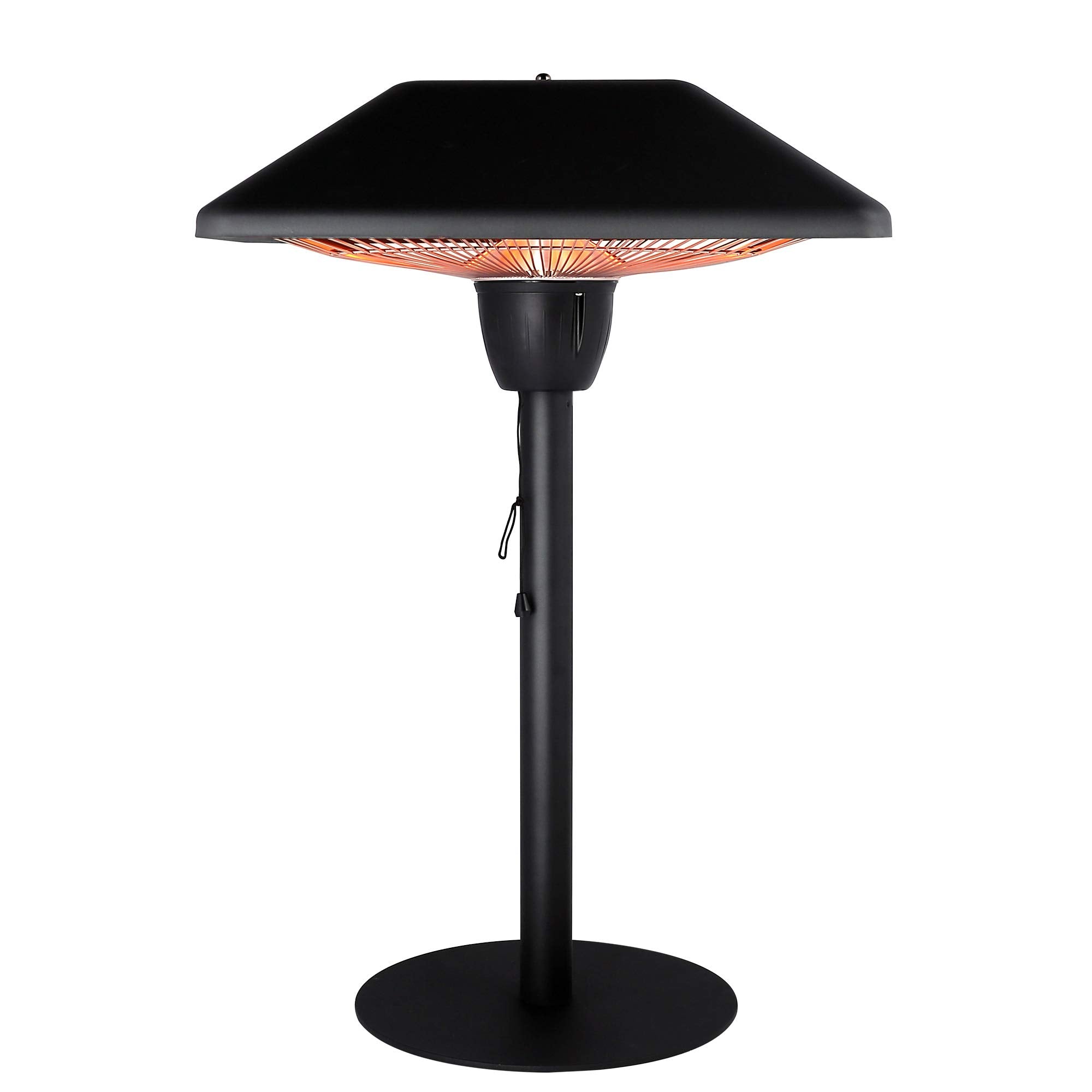 Tabletop Electric Patio Infrared Heater - USAG00161 - 1500W Electric Outdoor Heaters in Classic Sandy Black Finish