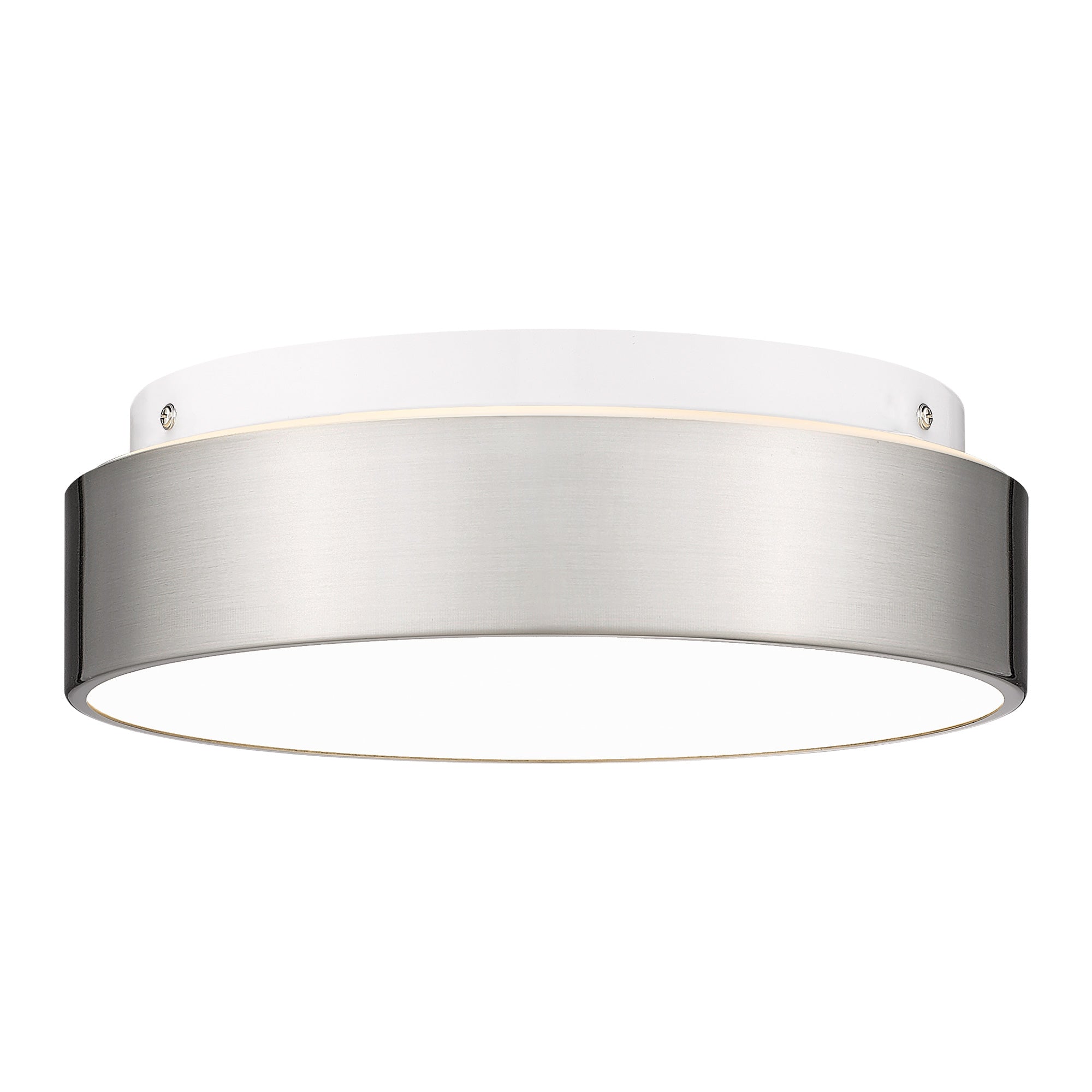 Brushed Nickel Glass & Metal - 12" LED Close to Ceiling Light - USAG00251