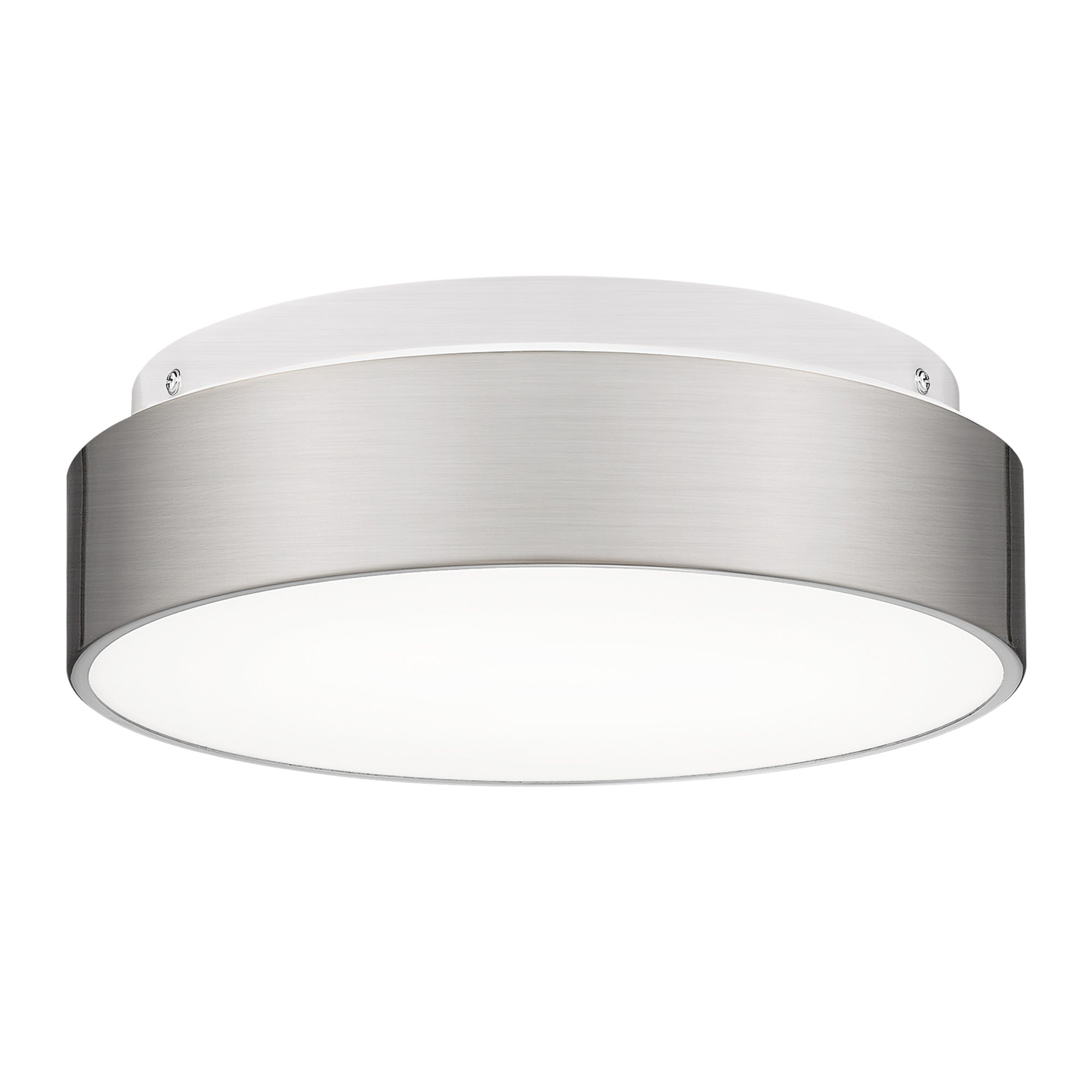 Brushed Nickel Glass & Metal - 12" LED Close to Ceiling Light - USAG00251