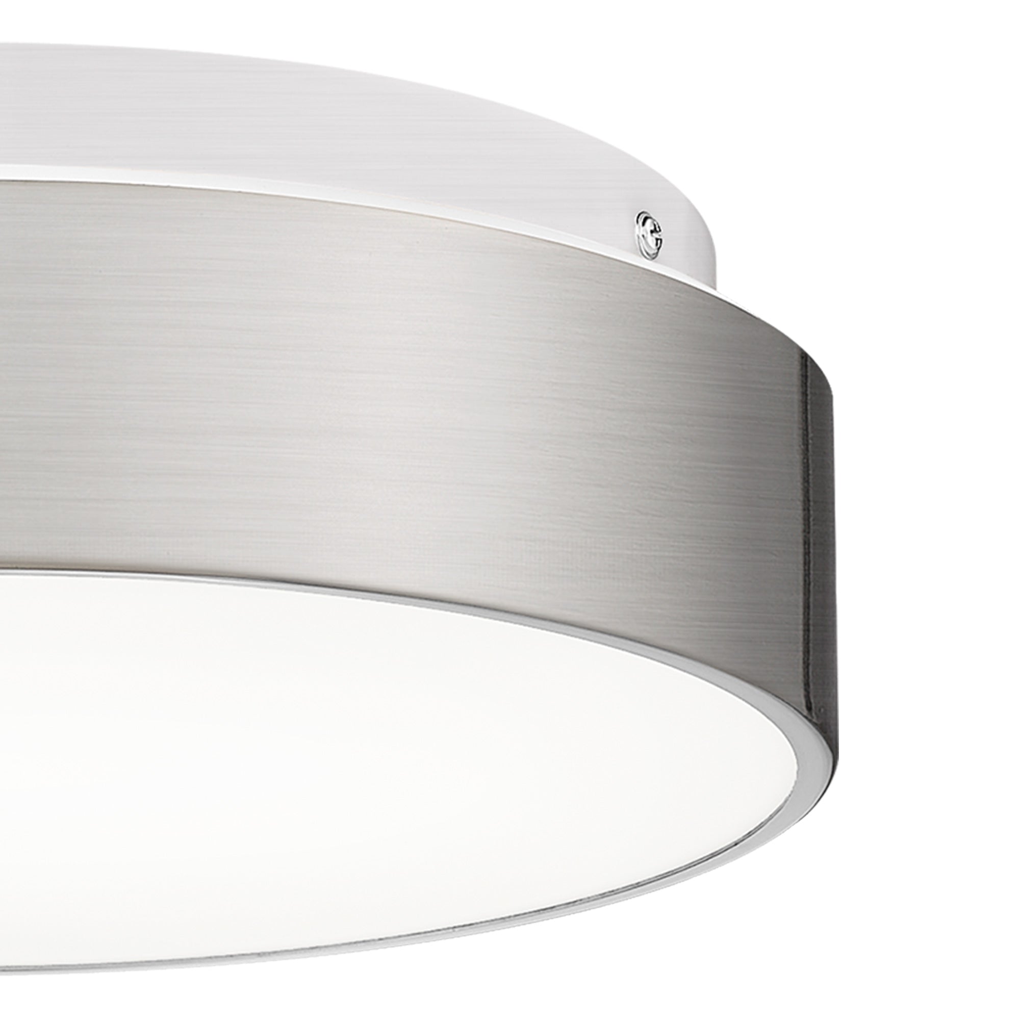 Brushed Nickel Glass & Metal - 12" LED Close to Ceiling Light - USAG00251