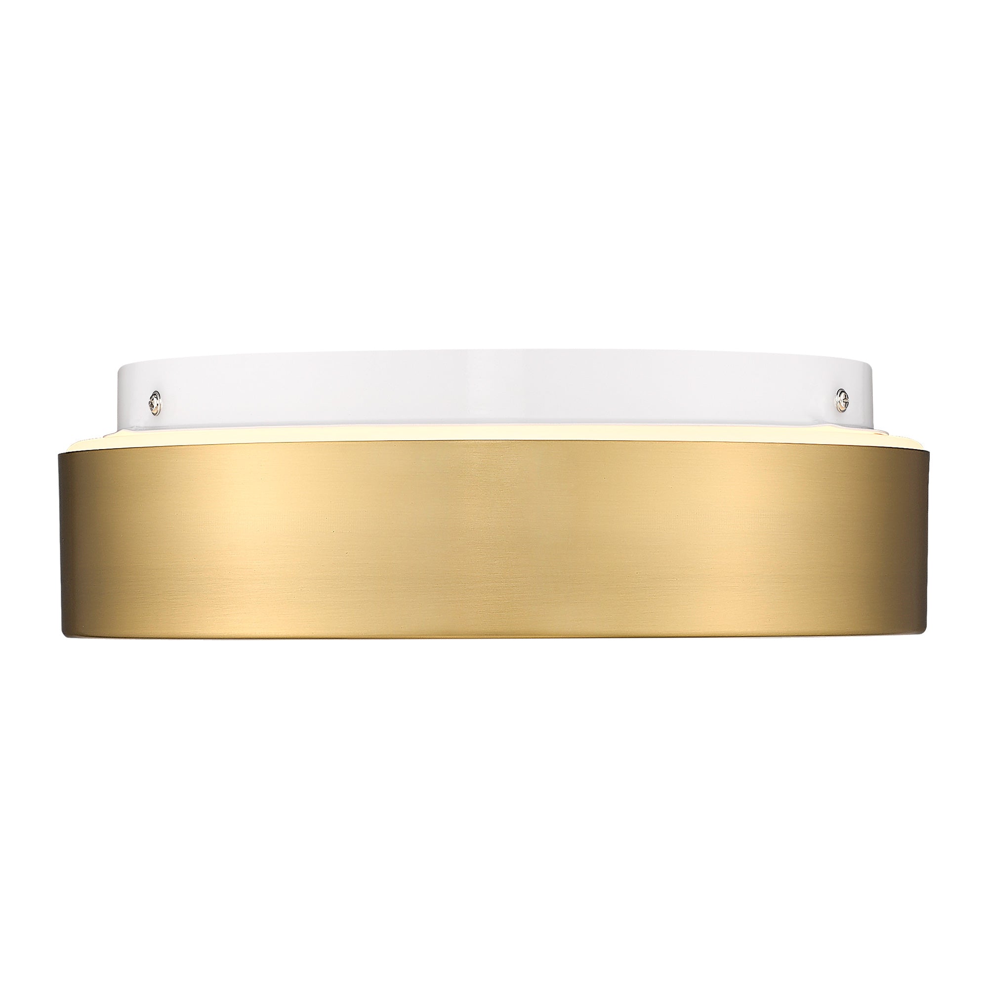 Brushed Gold Glass & Metal - 12" LED Close to Ceiling Light - USAG00253