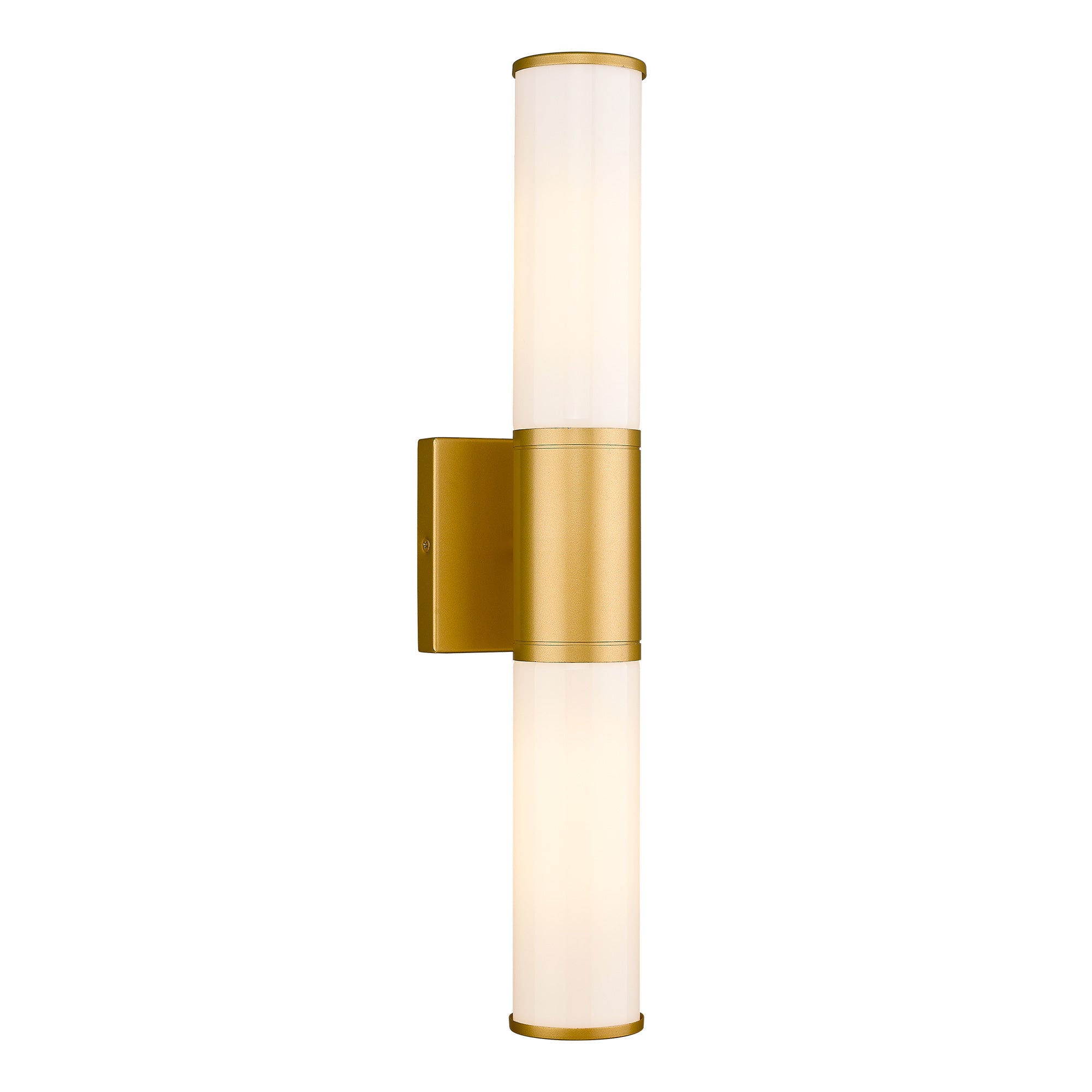 Gold Glass & Metal - Wall Lights In Milk Glass Indoor Wall Sconce Modern Wall Light Up and Down Wall Mount Lamp For Bathroom Bedroom Hallway Kitchen - USAG00262