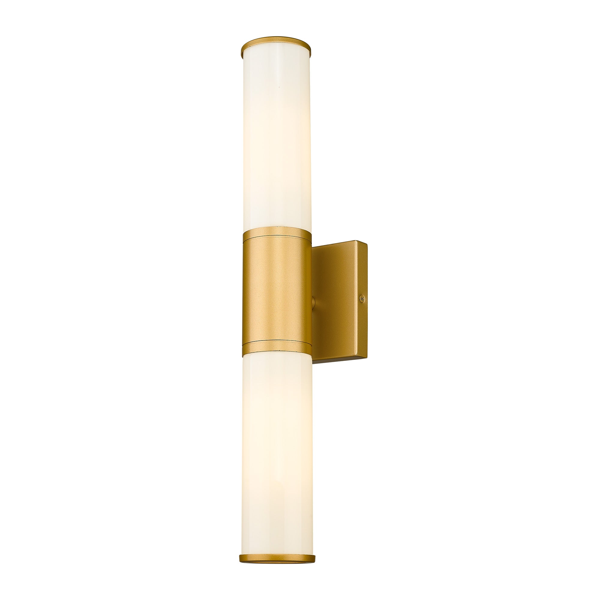 Gold Glass & Metal - Wall Lights In Milk Glass Indoor Wall Sconce Modern Wall Light Up and Down Wall Mount Lamp For Bathroom Bedroom Hallway Kitchen - USAG00262