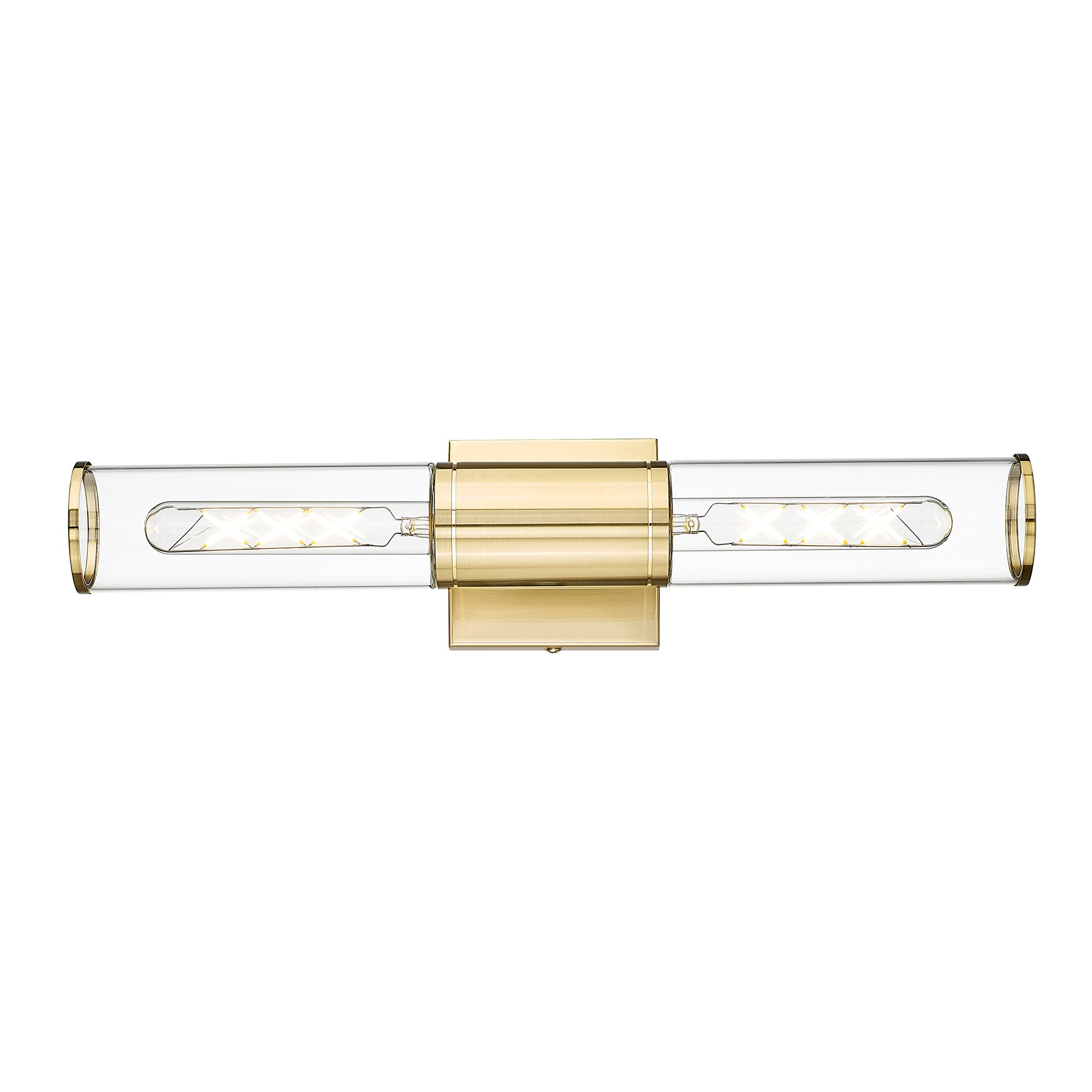 Gold Glass & Metal - Wall Lights in Clear Glass Indoor Wall Sconce Modern Wall Light Up and Down Wall Mount Lamp For Bathroom Bedroom Hallway Kitchen - USAG00267