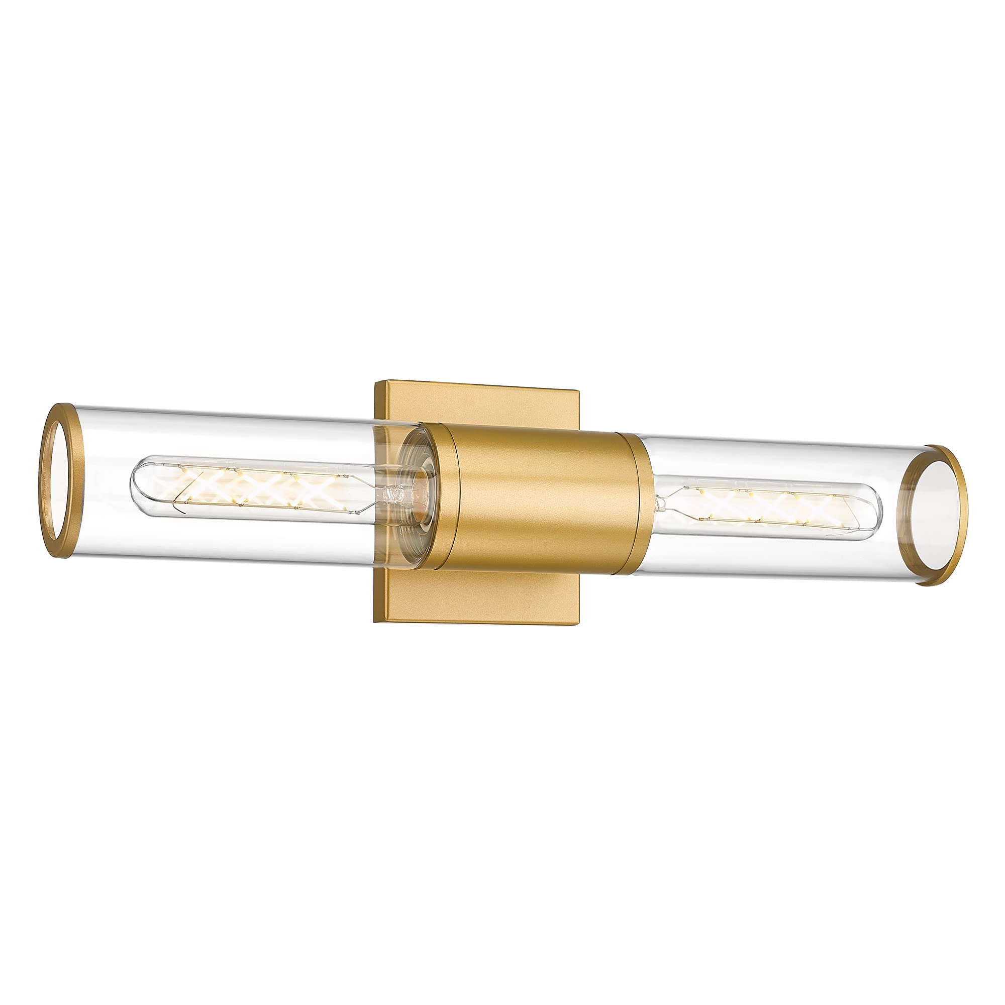 Gold Glass & Metal - Wall Lights in Clear Glass Indoor Wall Sconce Modern Wall Light Up and Down Wall Mount Lamp For Bathroom Bedroom Hallway Kitchen - USAG00267