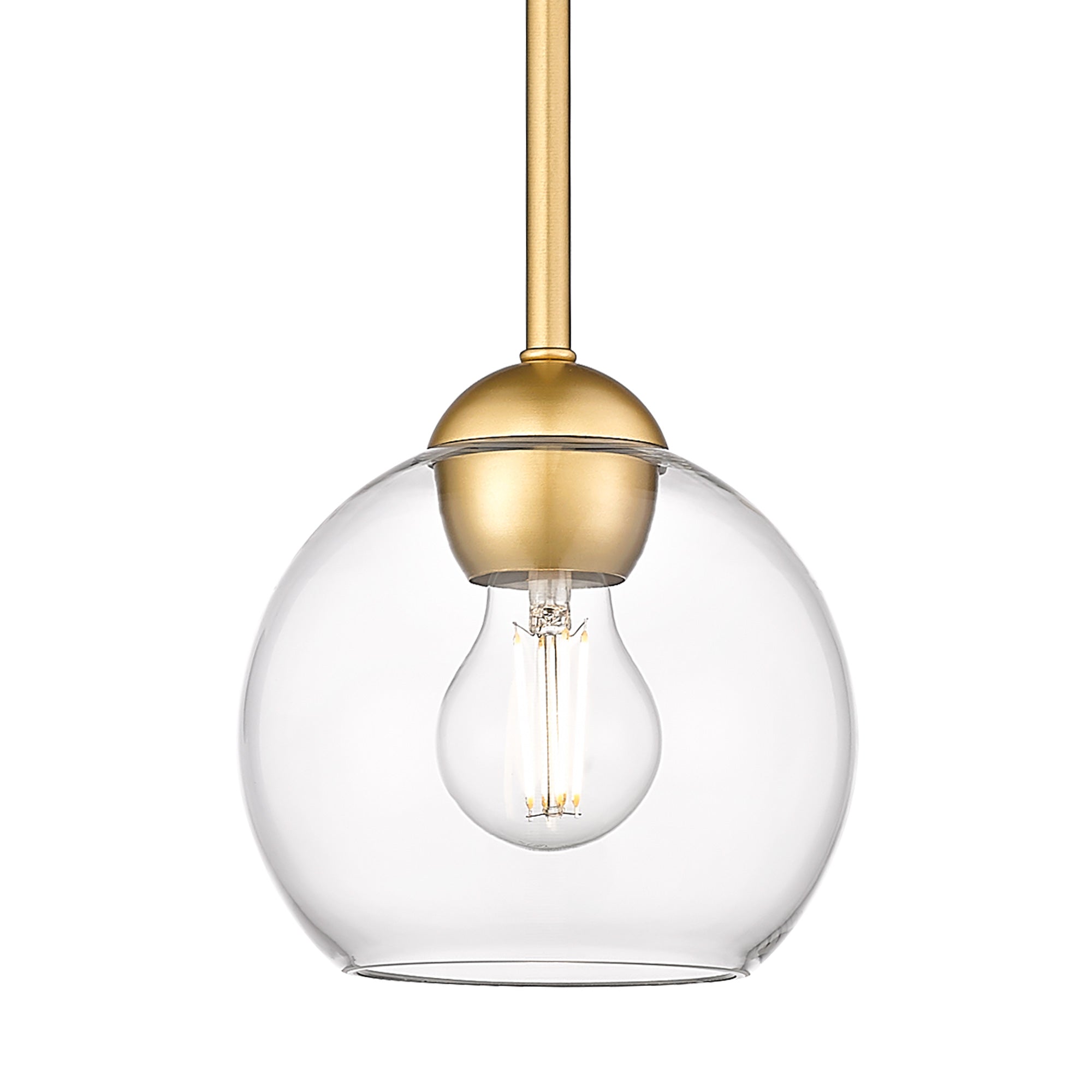 Gold Glass & Metal - 7'' Globe Pendant Light - USAG00272