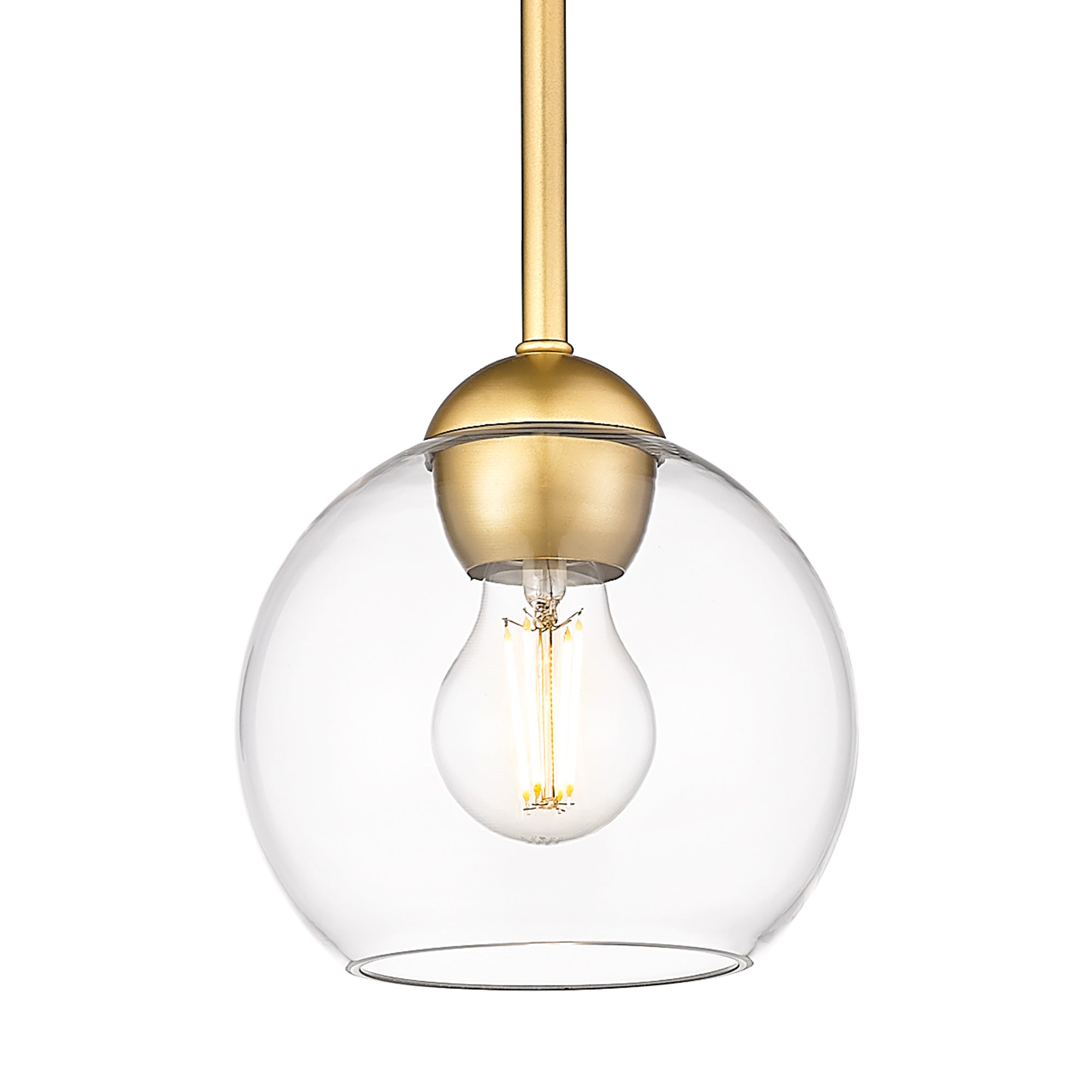 Gold Glass & Metal - 7'' Globe Pendant Light - USAG00272