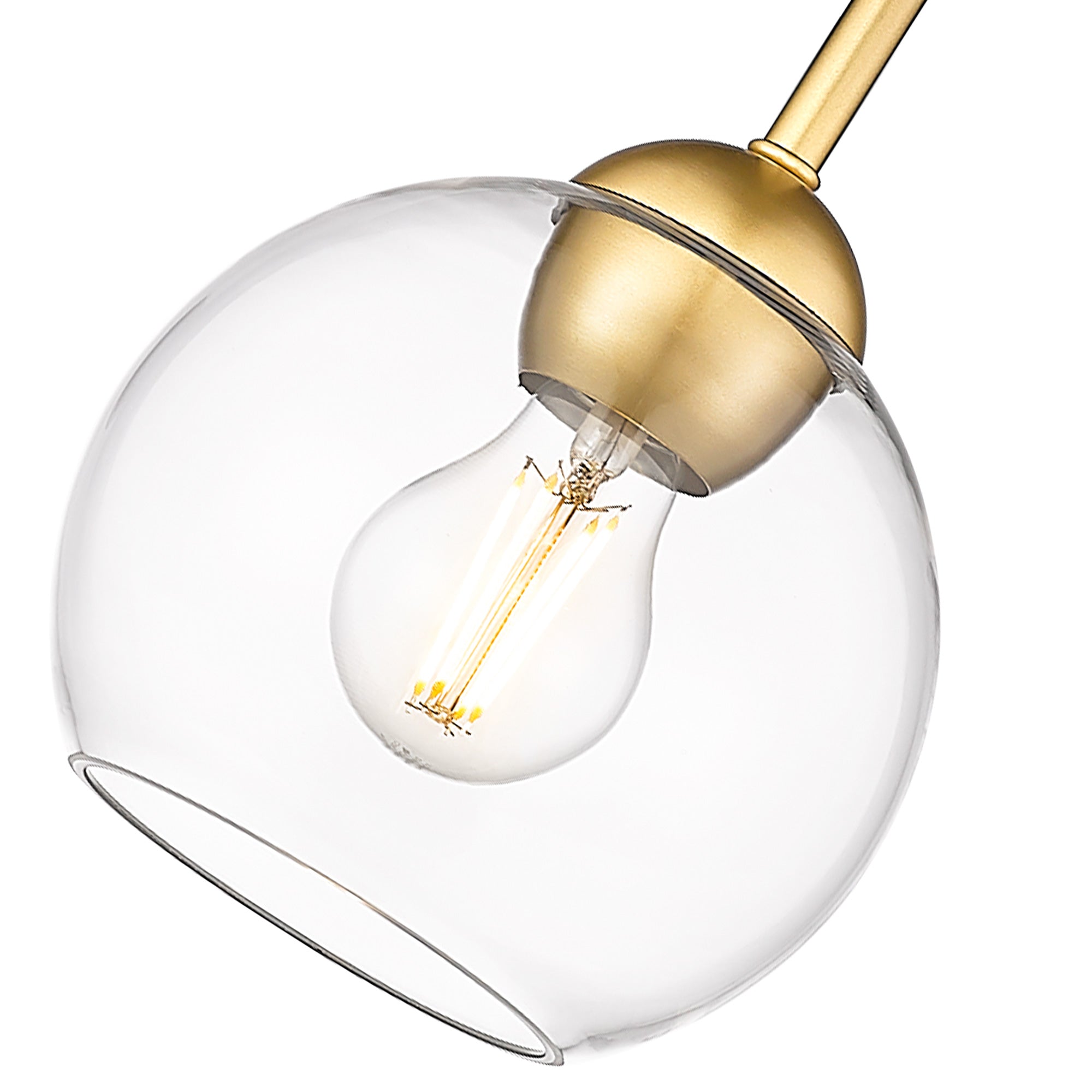 Gold Glass & Metal - 7'' Globe Pendant Light - USAG00272