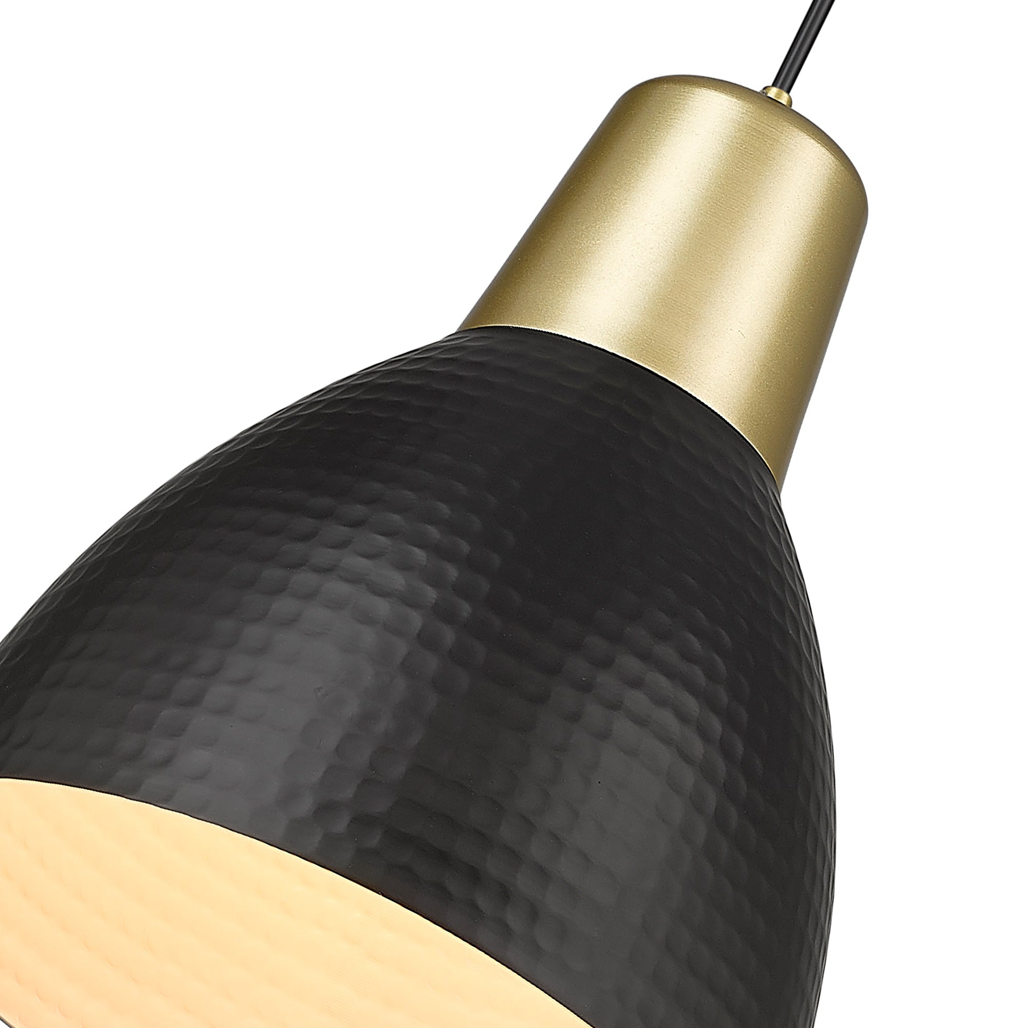 Black & Gold Metal - 10'' Black and Gold Dump Pendant Lights - USAG00274