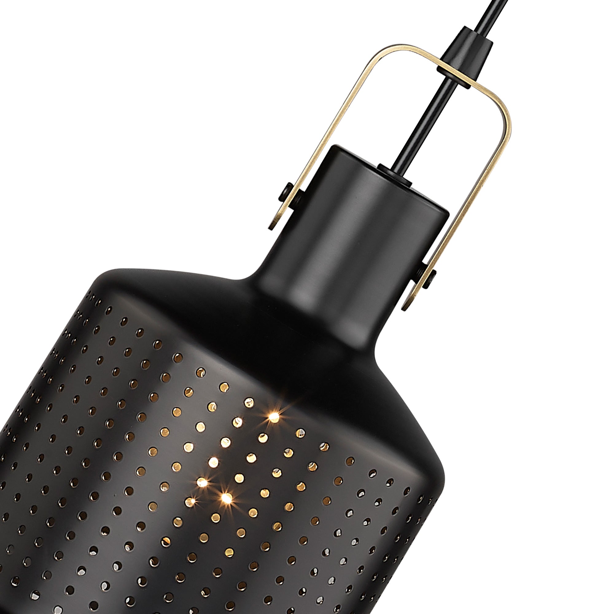 Matte Black Metal - 6'' 1 Light Black Pendant Light - USAG00280