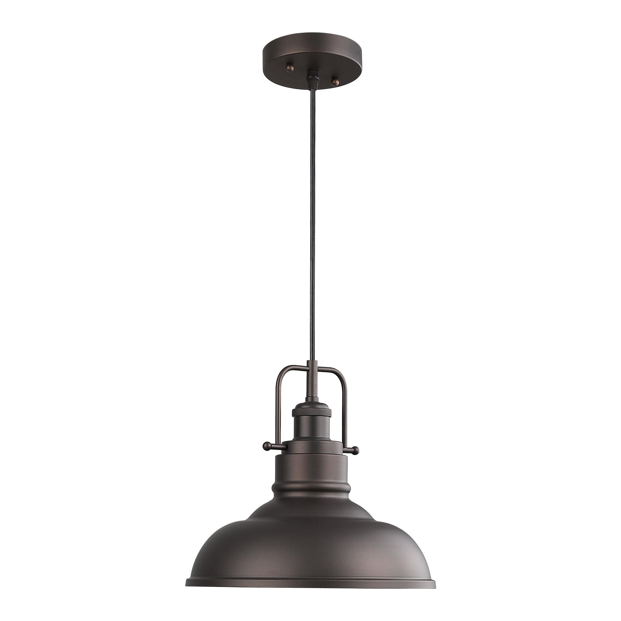 Bronze Metal - 11'' 1-Light Industrial Hanging Light - USAG00306