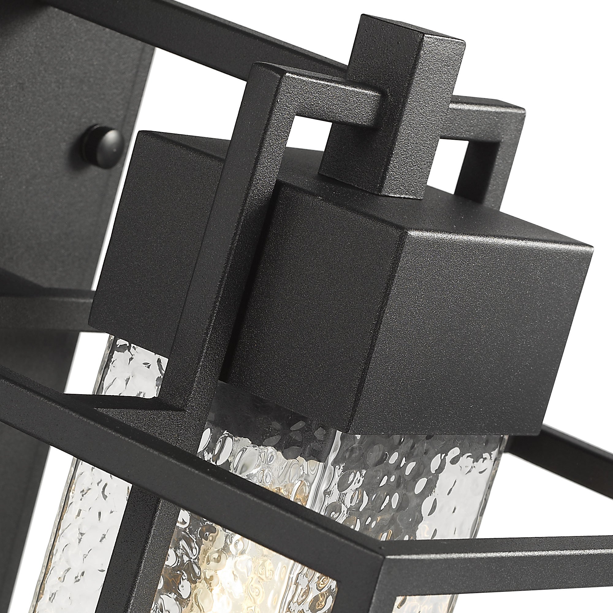 Farmhouse Style in Black Finish with Bubble Glass - 15 inch Modern Outdoor Lighting Fixtures Outdoor Wall Sconce - USAG00308