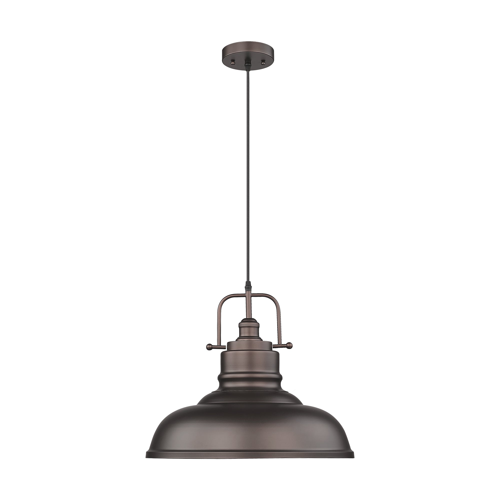 Bronze Metal - 11'' 1-Light Industrial Hanging Light - USAG00321