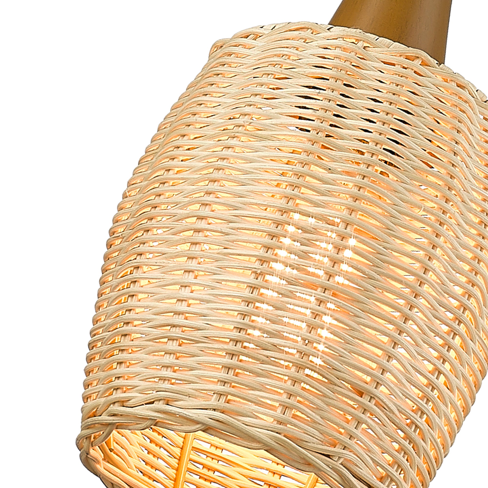 Rattan Woven Hanging Lamp - 5.9 inch Pendant Light Hanging Light - USAG00329