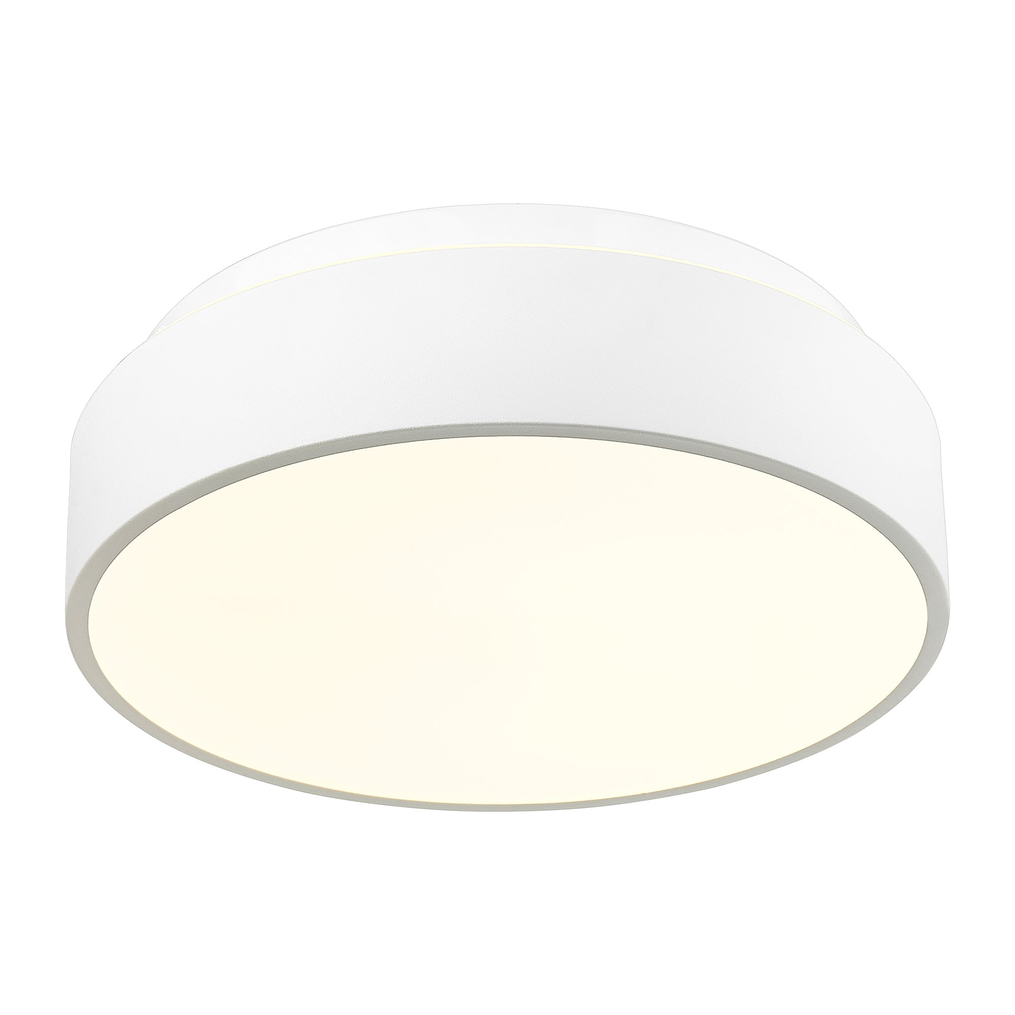 White Glass & Metal - 12" LED Close to Ceiling Light - USAG00337