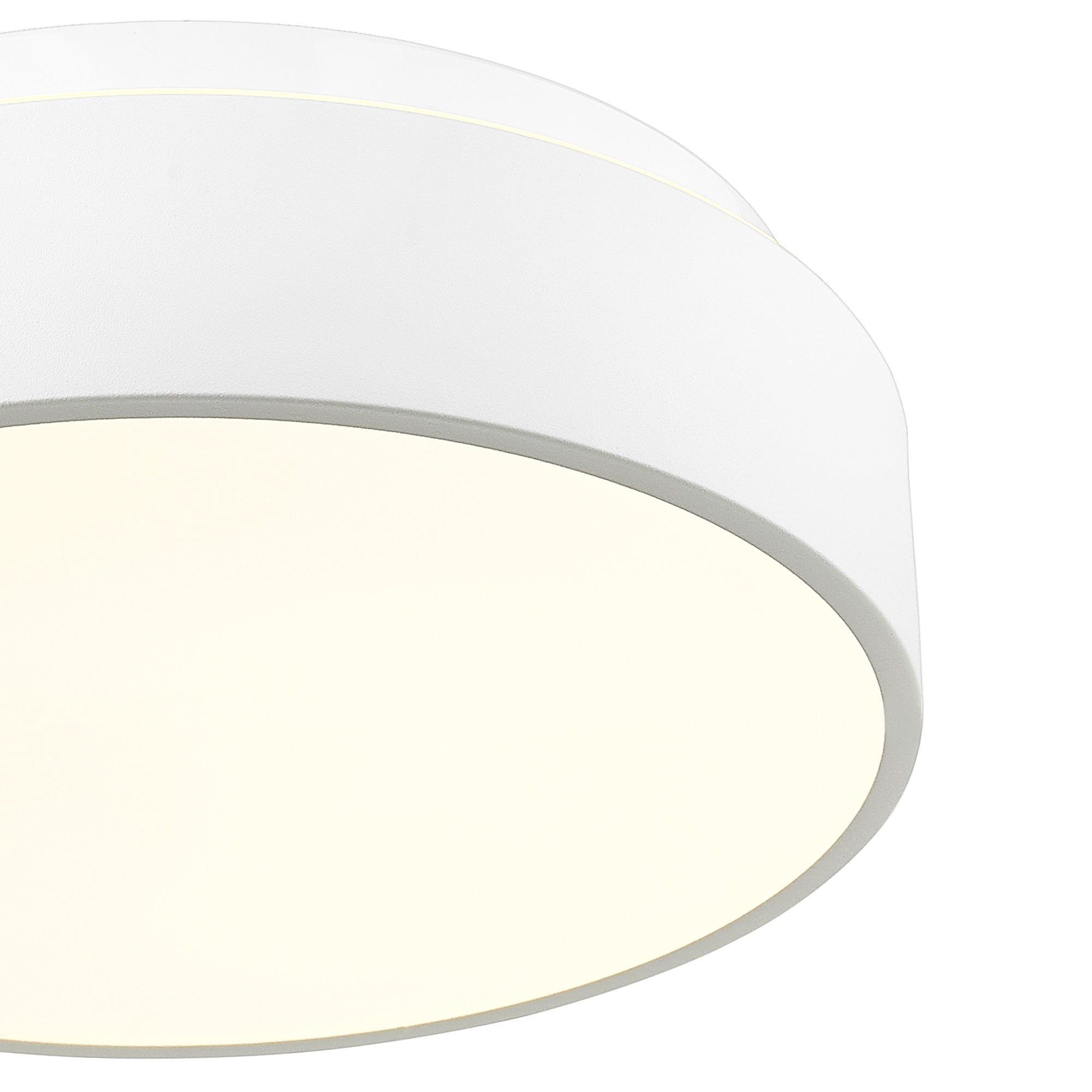 White Glass & Metal - 12" LED Close to Ceiling Light - USAG00337