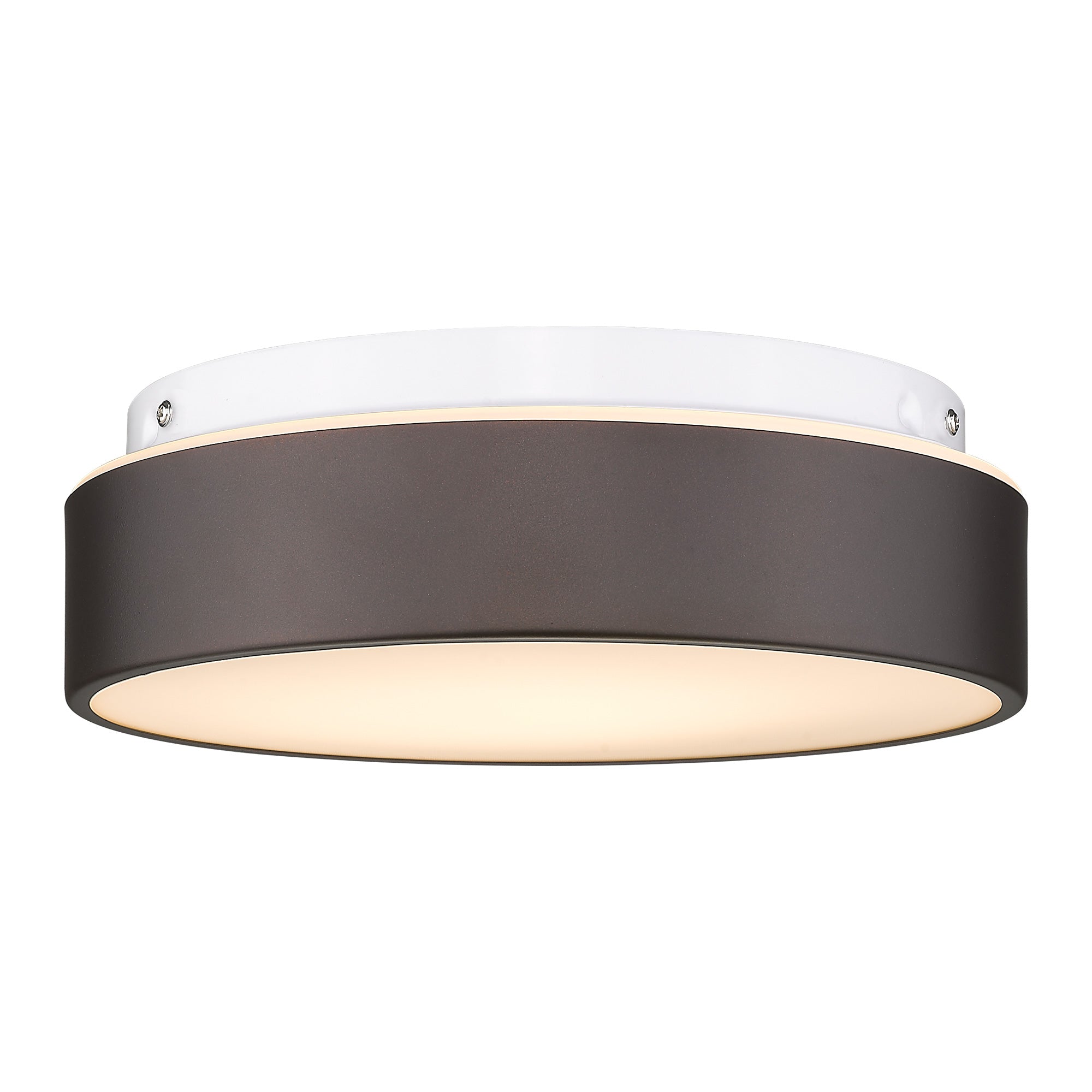 Bronze Glass & Metal - 12" LED Close to Ceiling Light - USAG00360